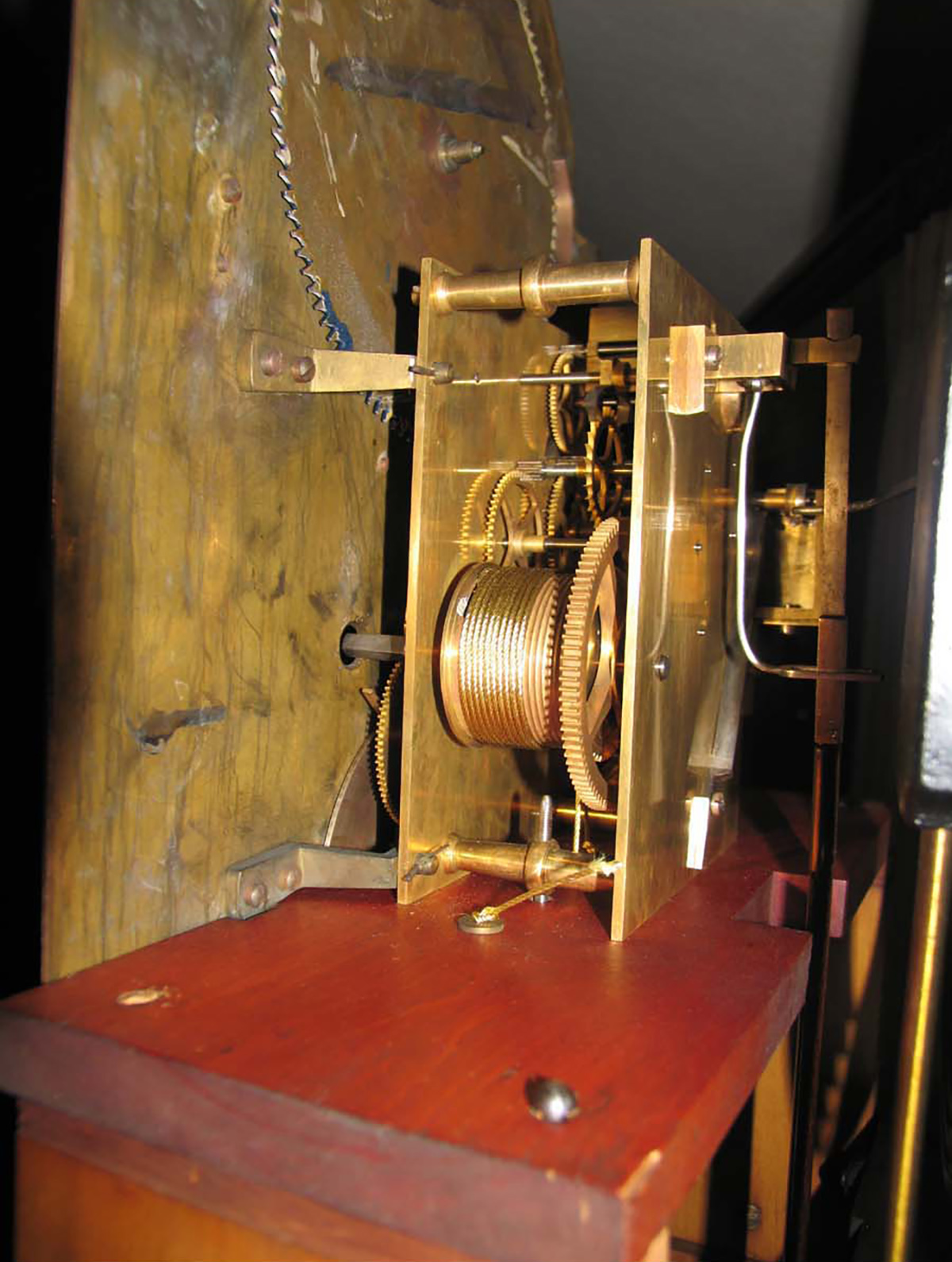Walter Durfee Oak Tall Case Clock