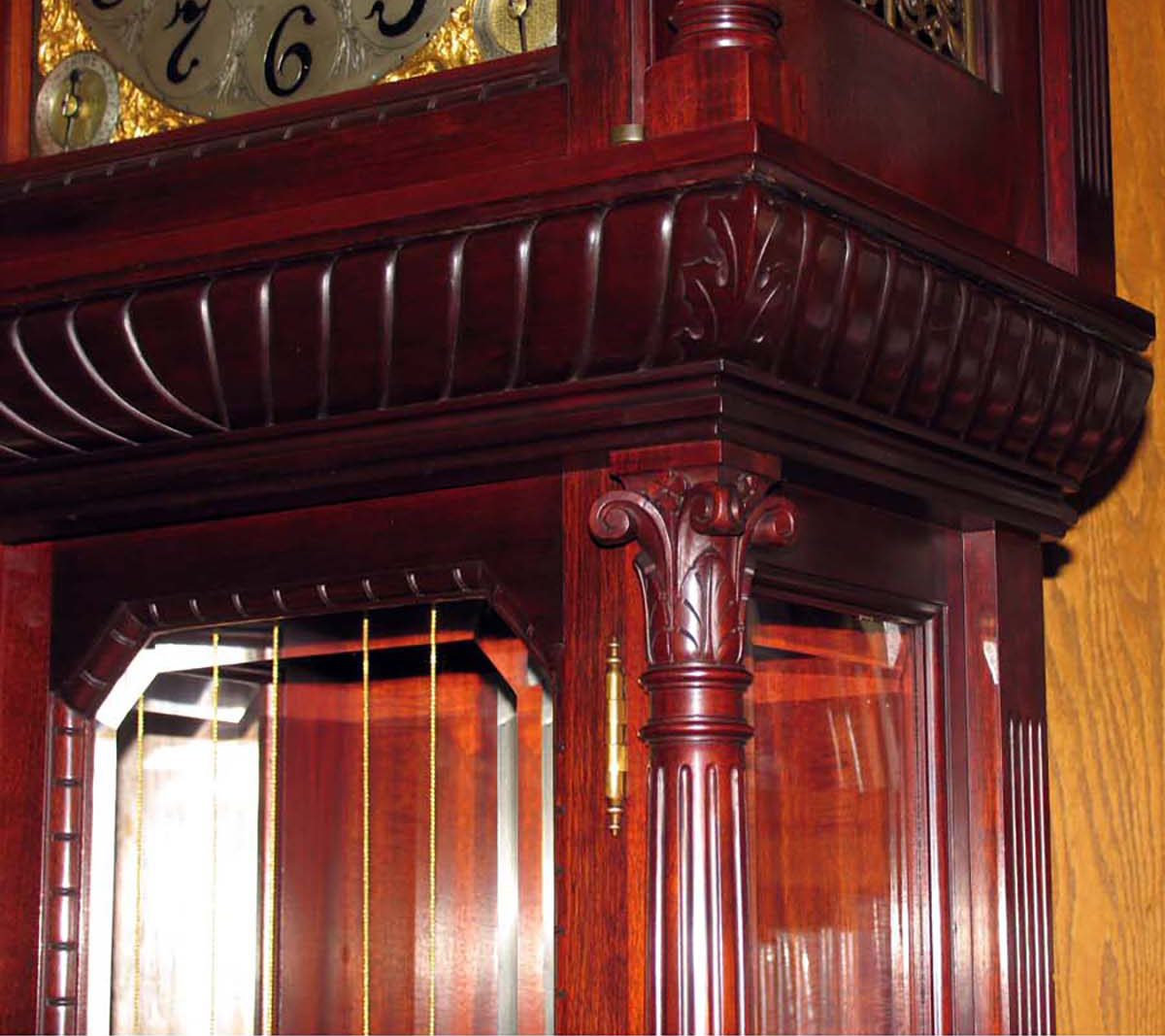 J. E. Caldwell 15 Bell, 18 Hammer, 5 Gong, Musical Grandfather Clock