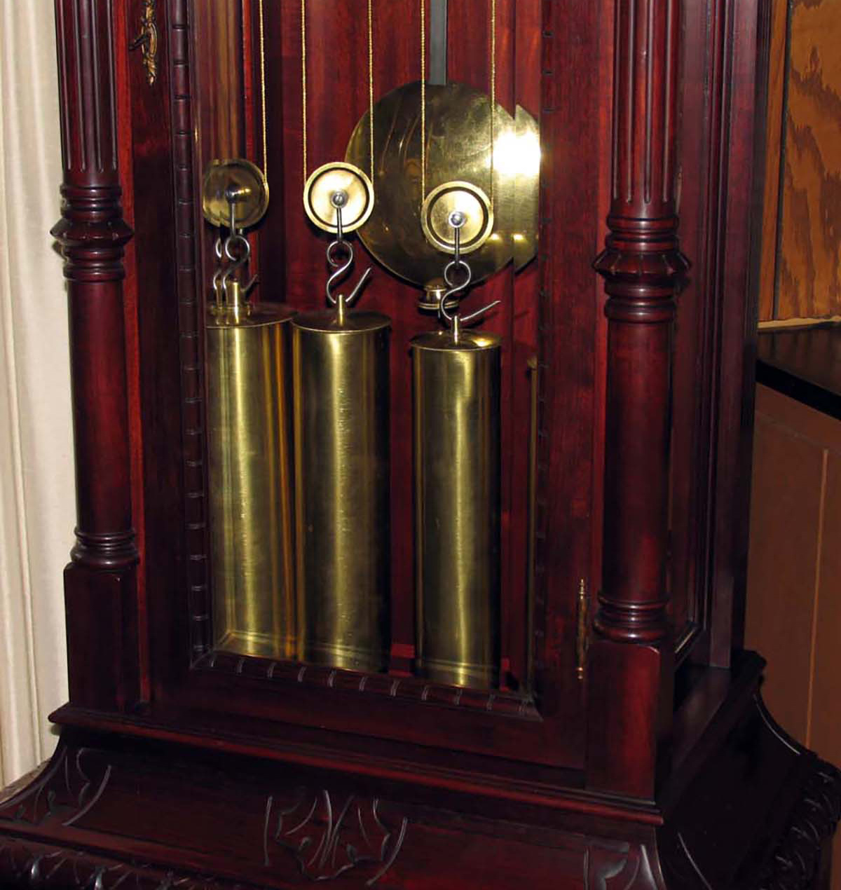 J. E. Caldwell 15 Bell, 18 Hammer, 5 Gong, Musical Grandfather Clock
