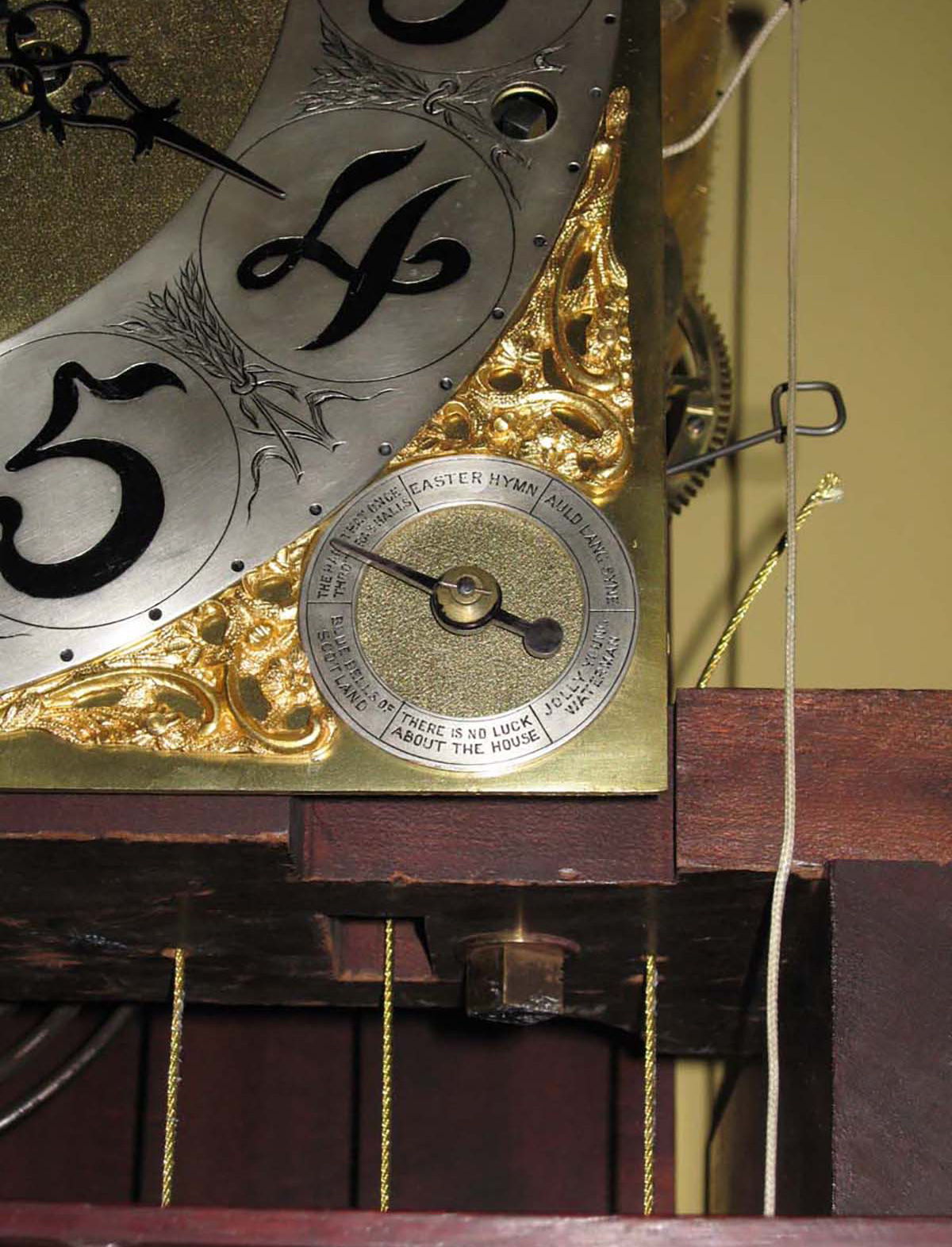 J. E. Caldwell 15 Bell, 18 Hammer, 5 Gong, Musical Grandfather Clock
