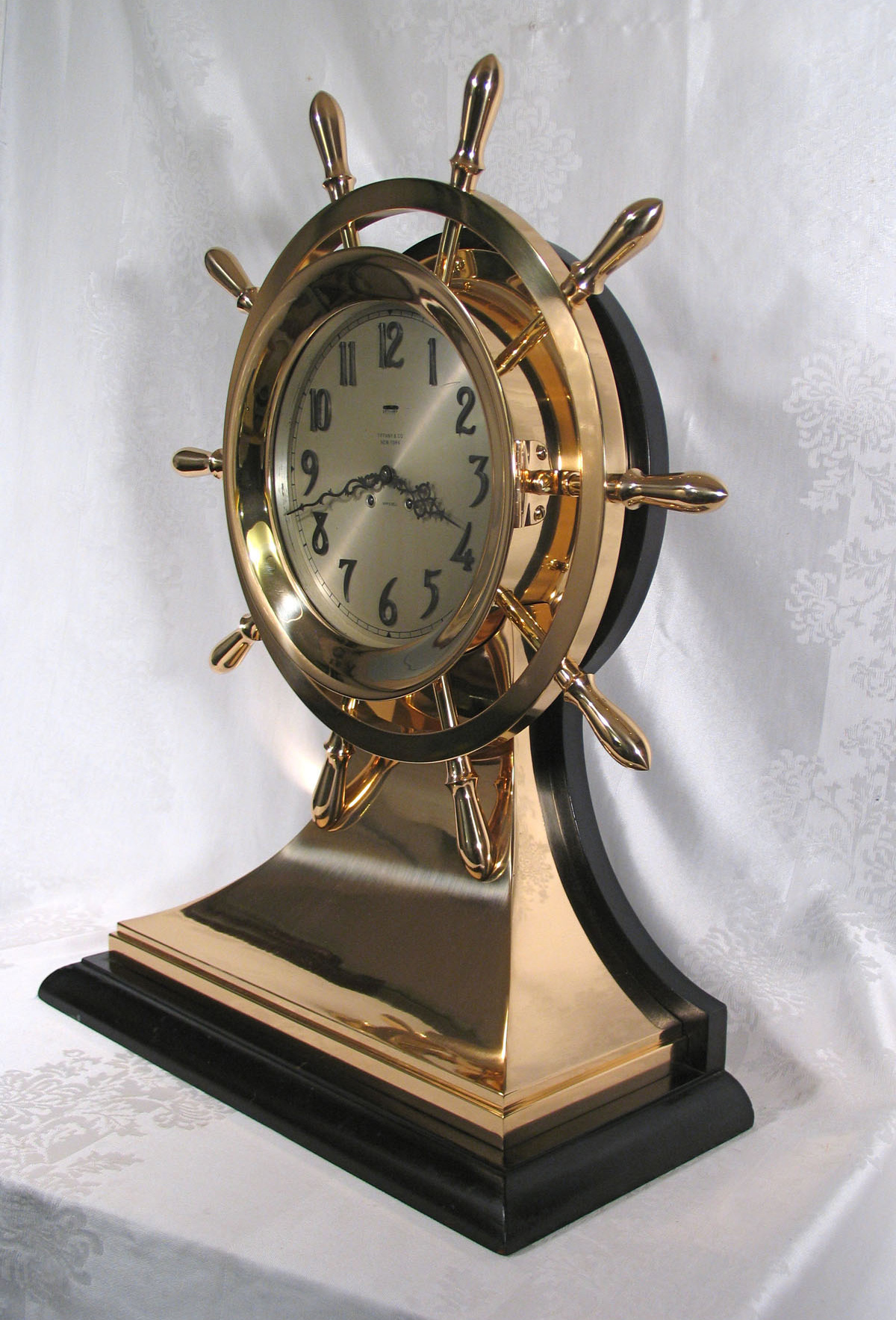 Chelsea 10 inch Special Dial Mariner Yacht Wheel Ships Bell Clock for Tiffany