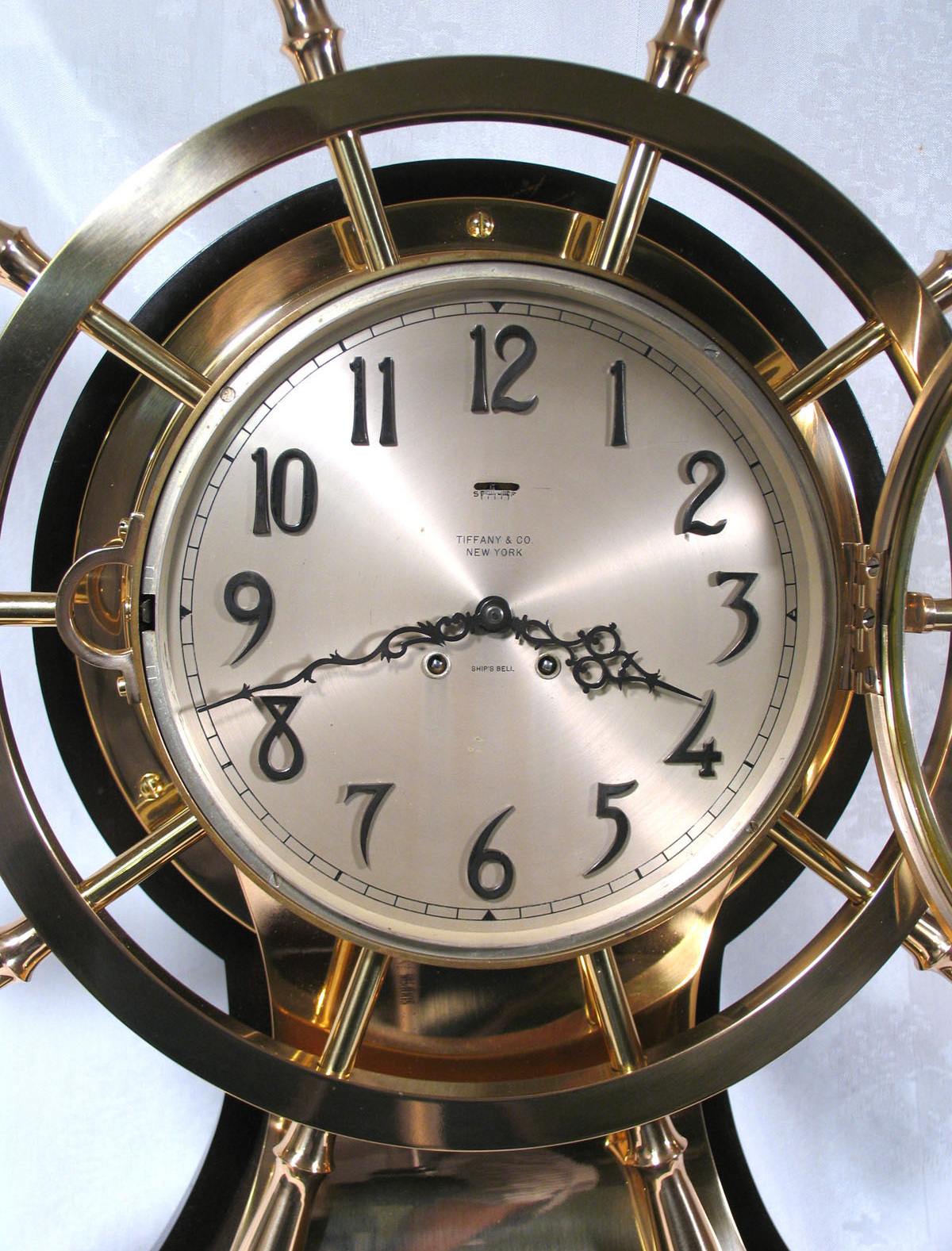Chelsea 10 inch Special Dial Mariner Yacht Wheel Ships Bell Clock for Tiffany