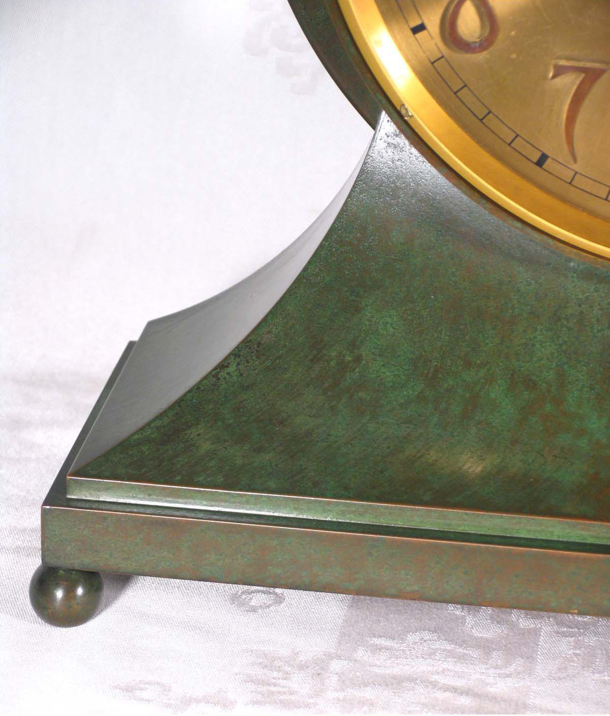 Chelsea 10 inch Special Dial Base & Ball Feet - Superb Original Verde Finish