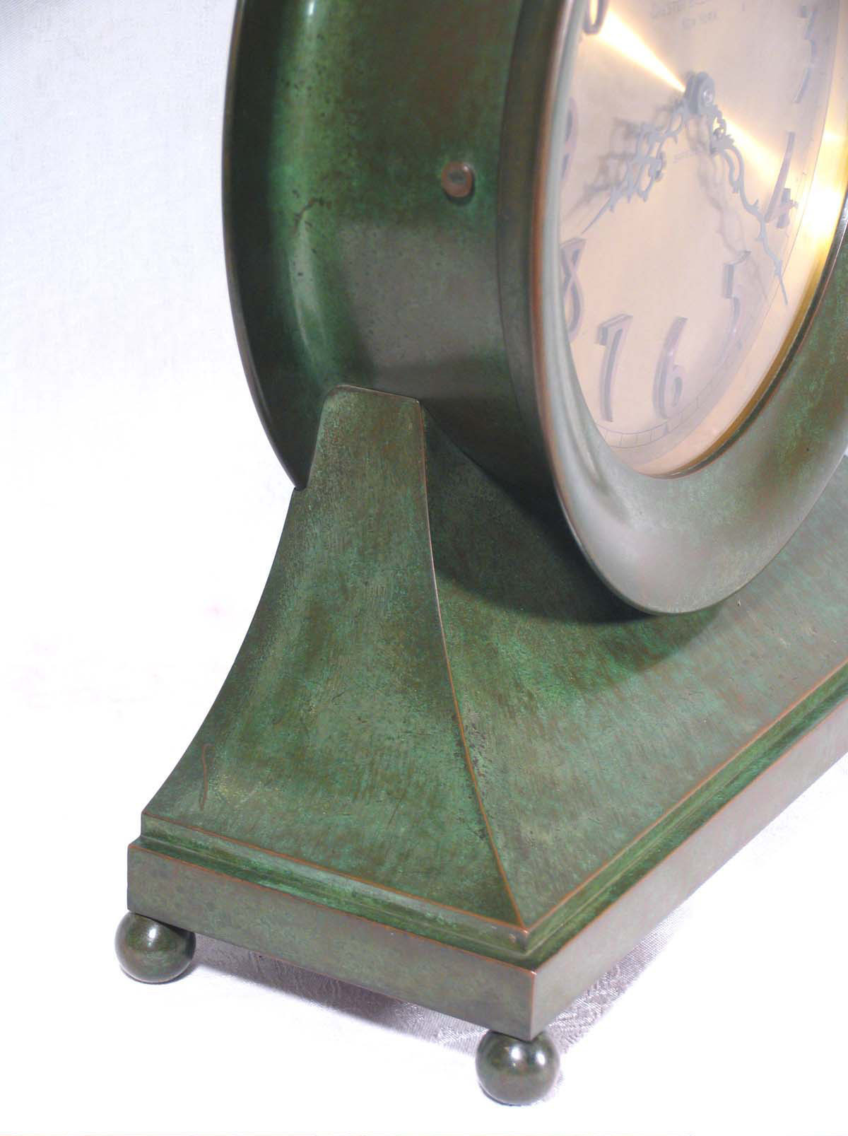 Chelsea 10 inch Special Dial Base & Ball Feet - Superb Original Verde Finish