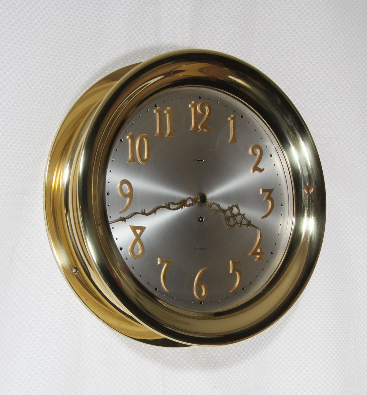 Waltham 12 inch Dial Marine Clock