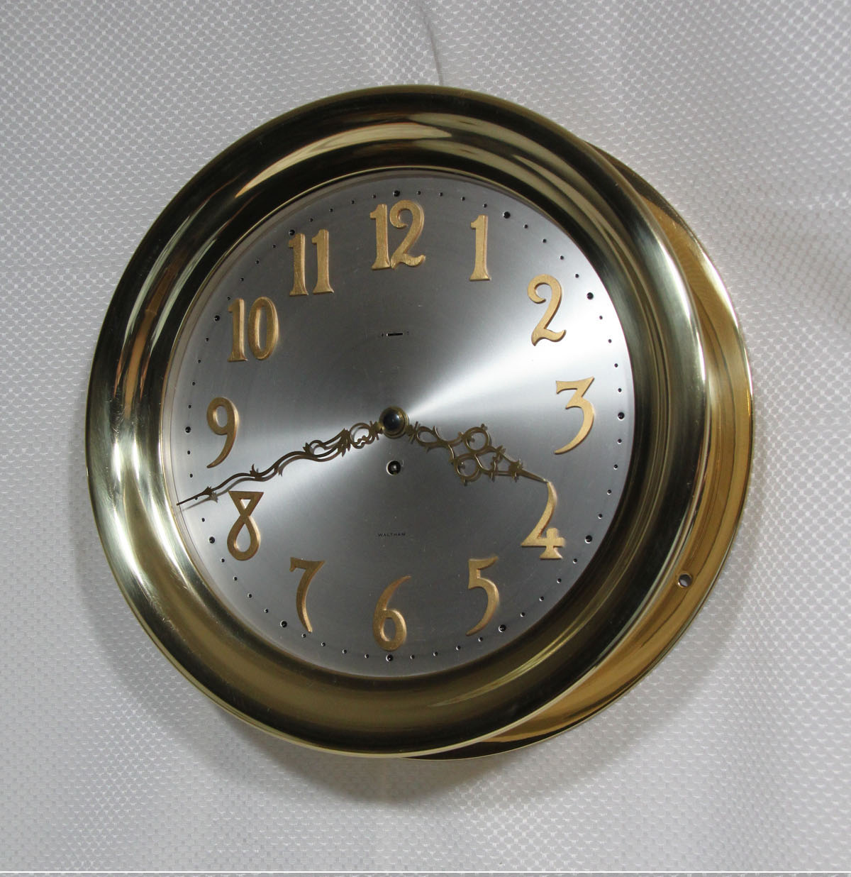 Waltham 12 inch Dial Marine Clock