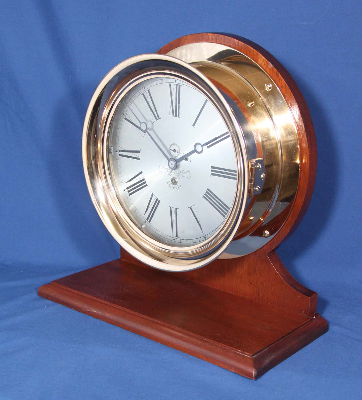 Boston Clock Co. 10 inch Marine Clock for Star Brass Mfg. Co. and Star Brass Revolution Counter