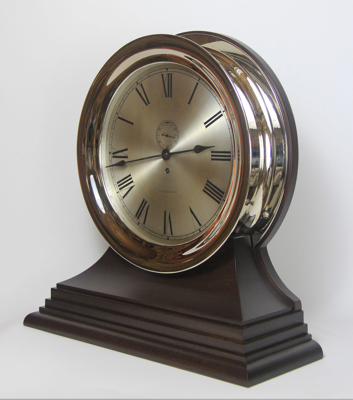 Waltham 12 inch Marine Clock for J.E. Caldwell