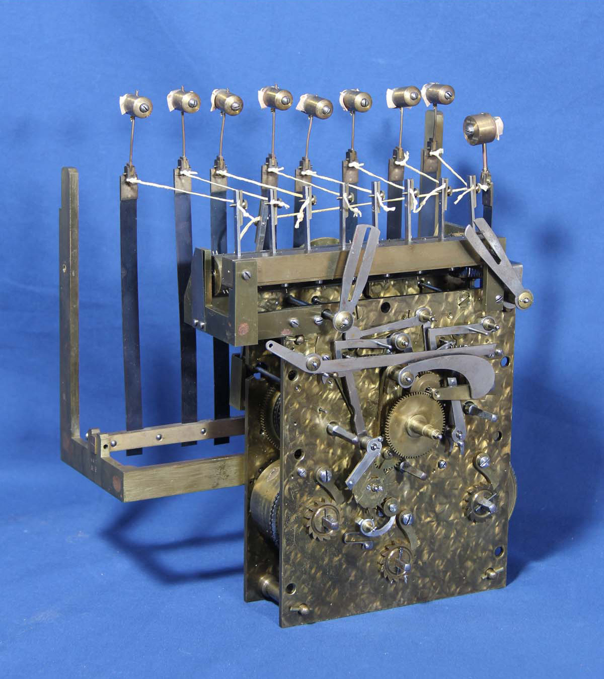 German Tubular Chime Triple Fusee Bracket Clock
