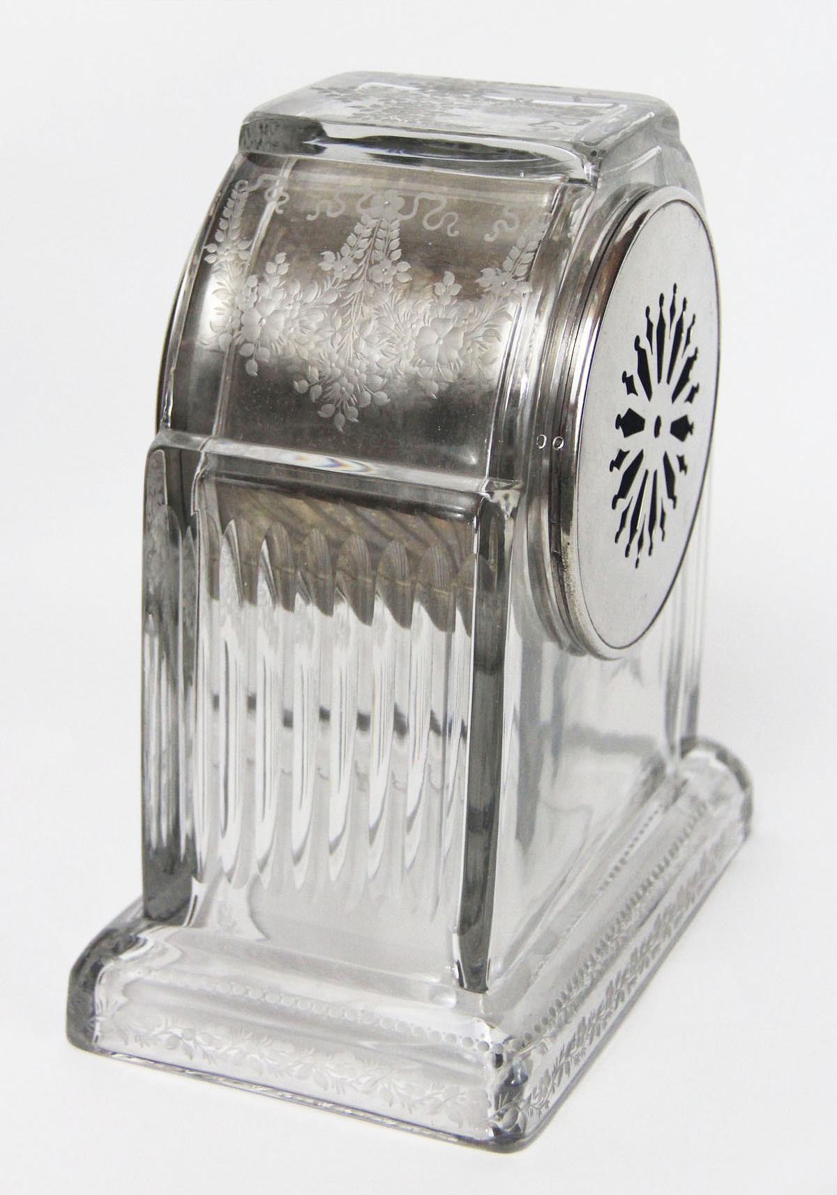 Chelsea Hawkes Etched Glass Clock
