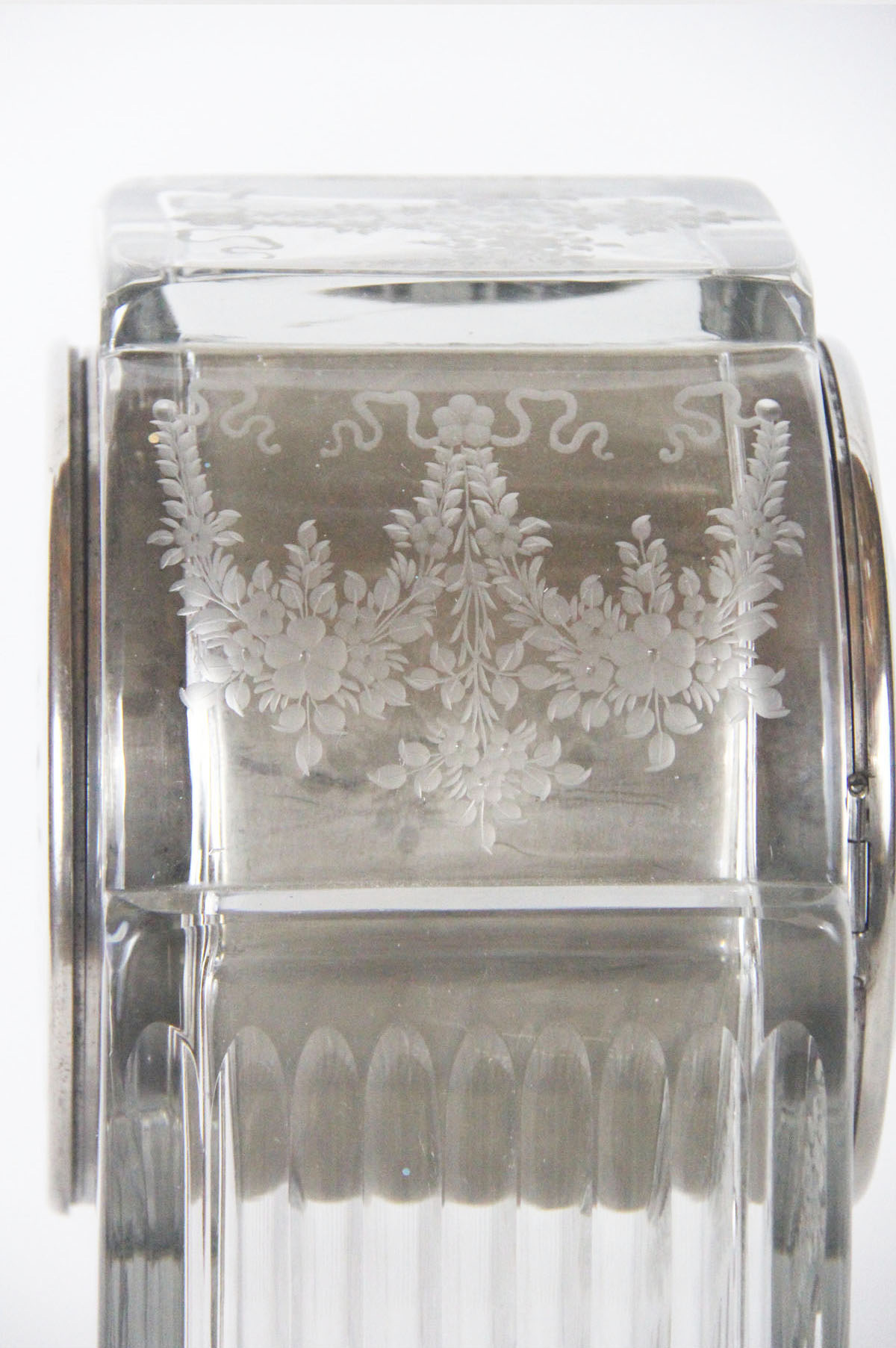 Chelsea Hawkes Etched Glass Clock