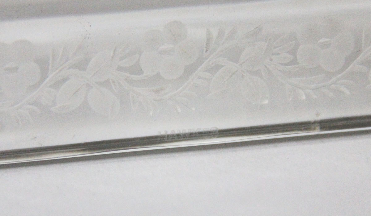 Chelsea Hawkes Etched Glass Clock