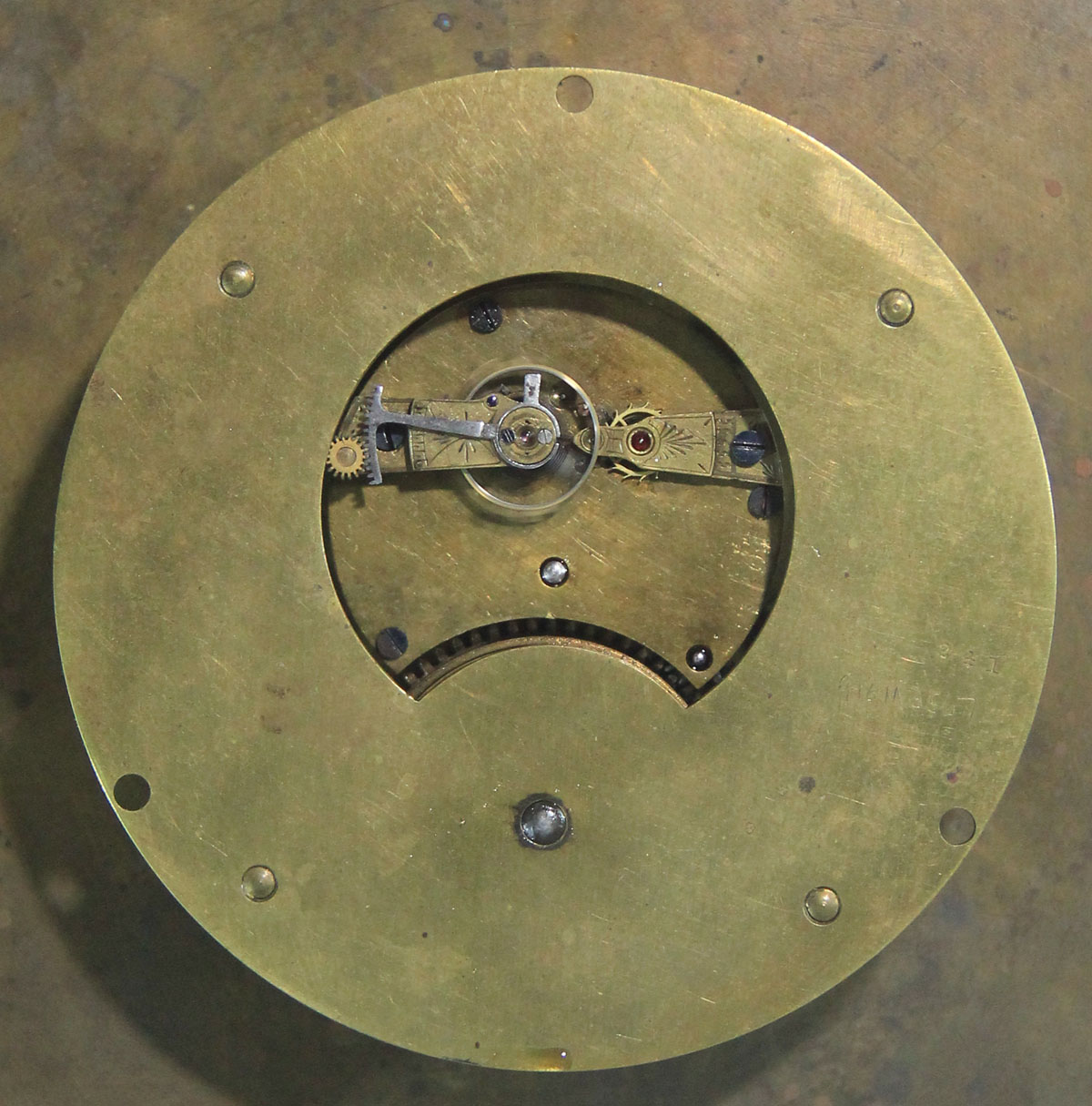 Harvard Clock Co. 9 inch Marine Clock for Kline Bro & Co.