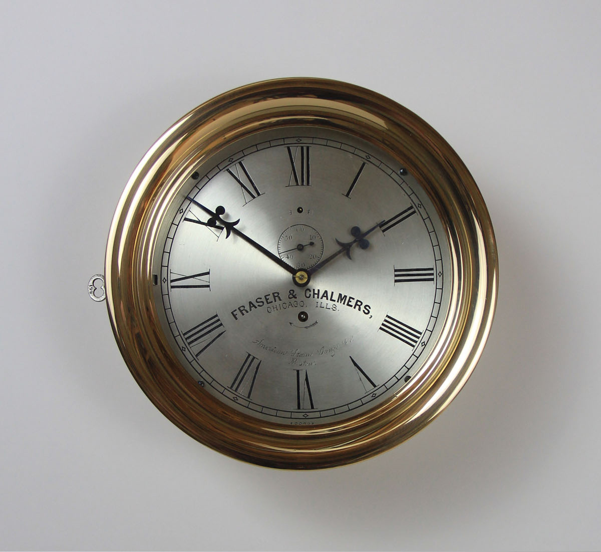 E. Howard 8 1/2 inch Marine Clock for Fraser Chalmers