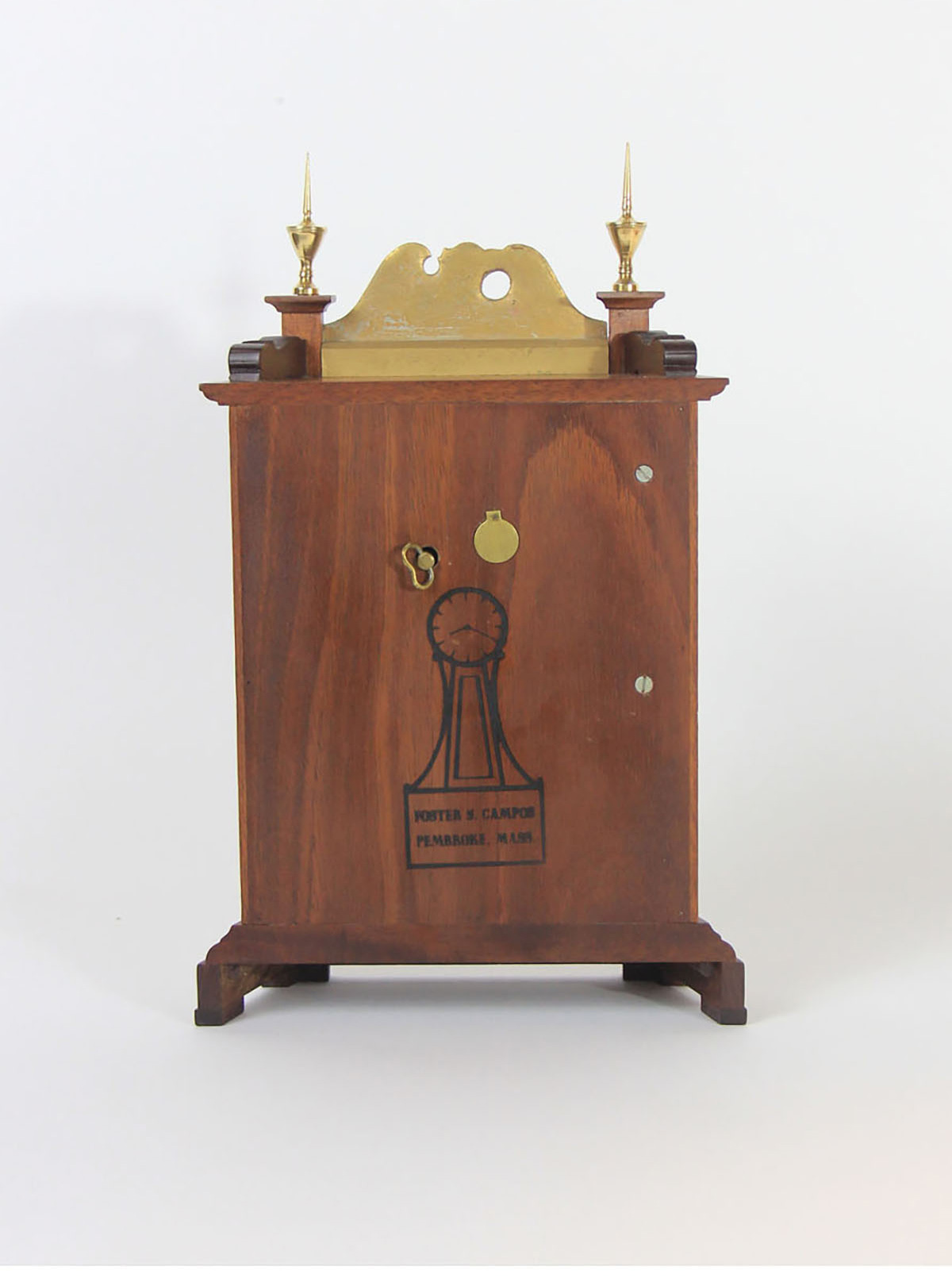 Foster Campos Miniature Pillar & Scroll Clock