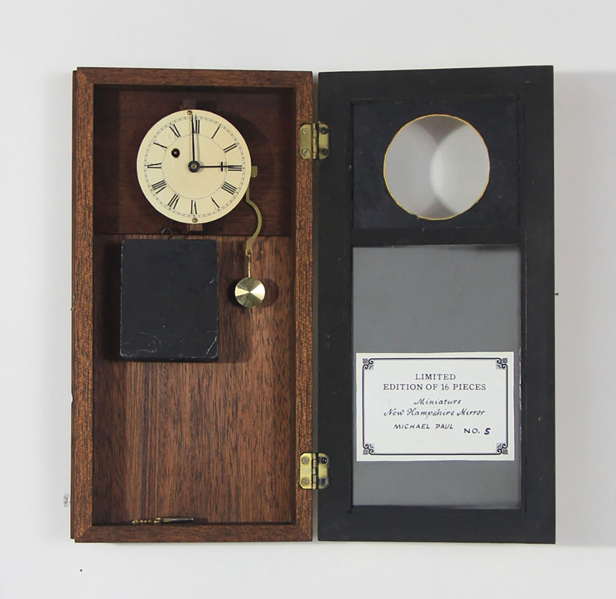 Michael Paul Miniature New Hampshire Mirror Clock