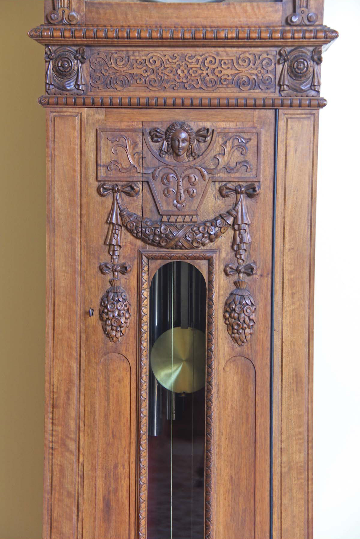Elliott, London Superbly Carved 9 Tube Grandfather Clock
