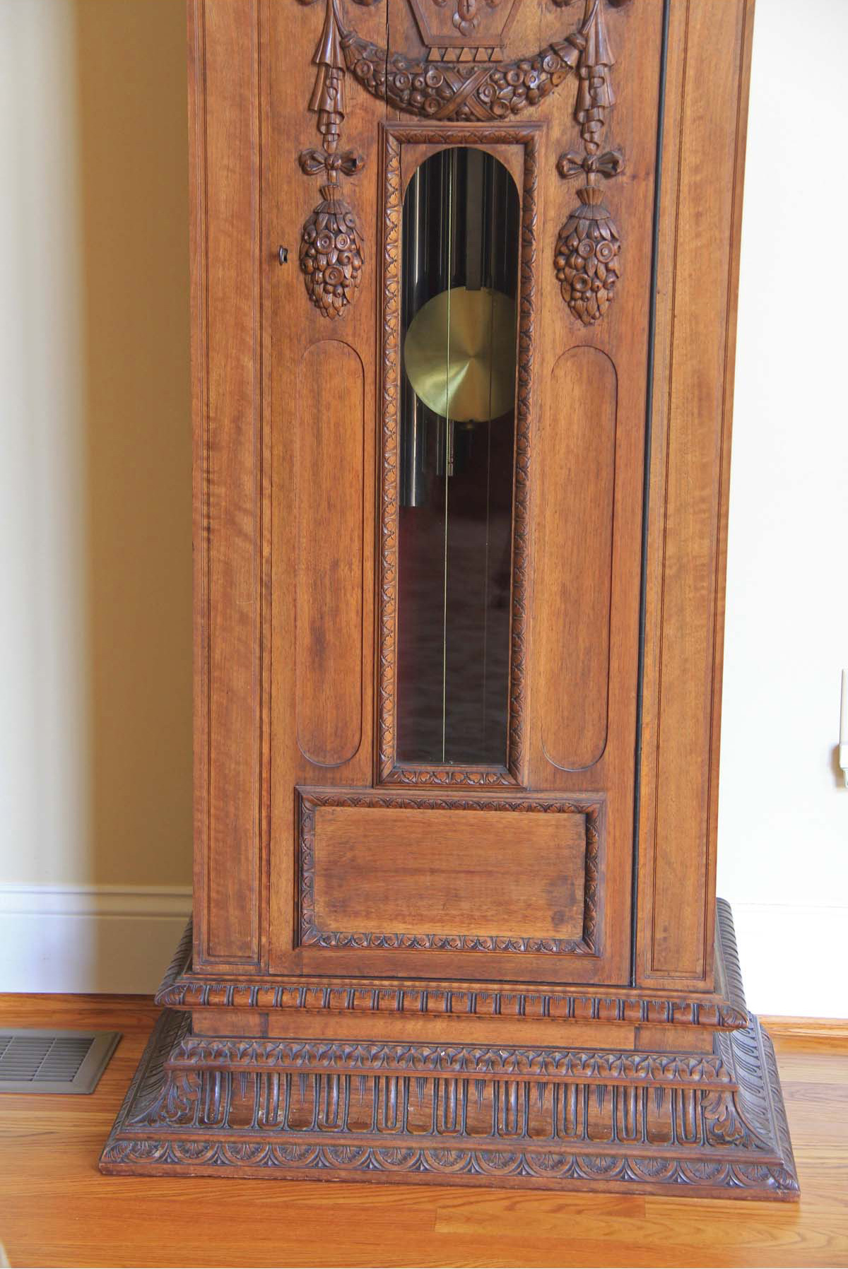 Elliott, London Superbly Carved 9 Tube Grandfather Clock