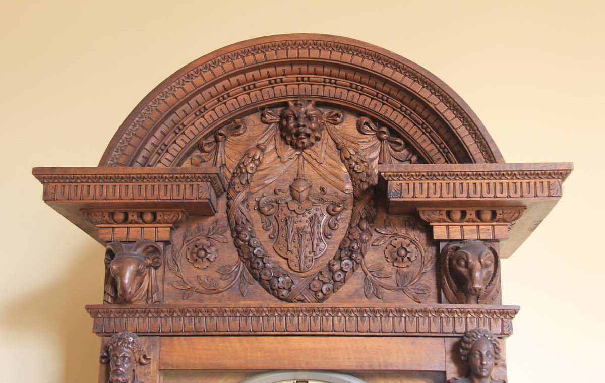 Elliott, London Superbly Carved 9 Tube Grandfather Clock