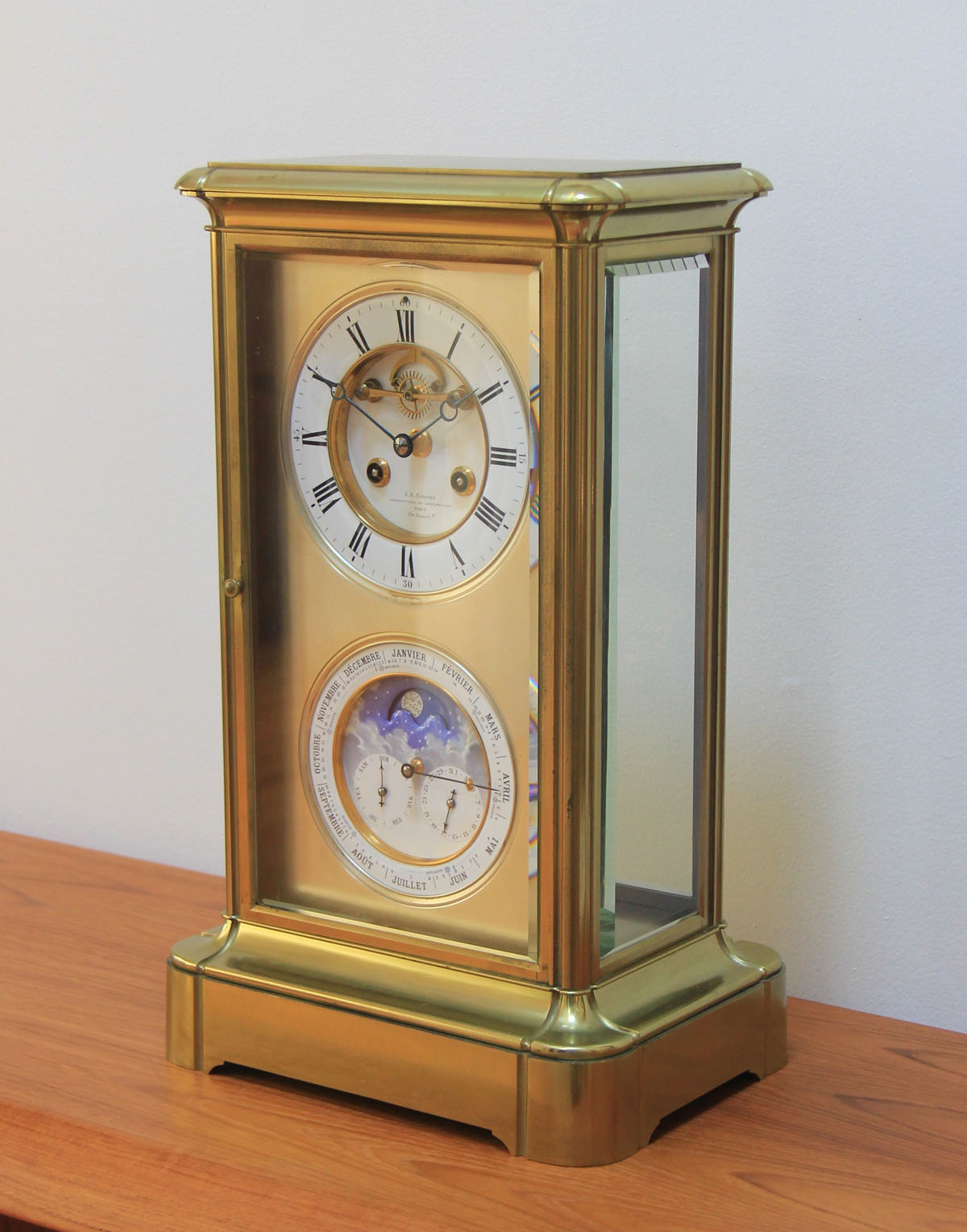 French Perpetual Calendar Regulator Clock