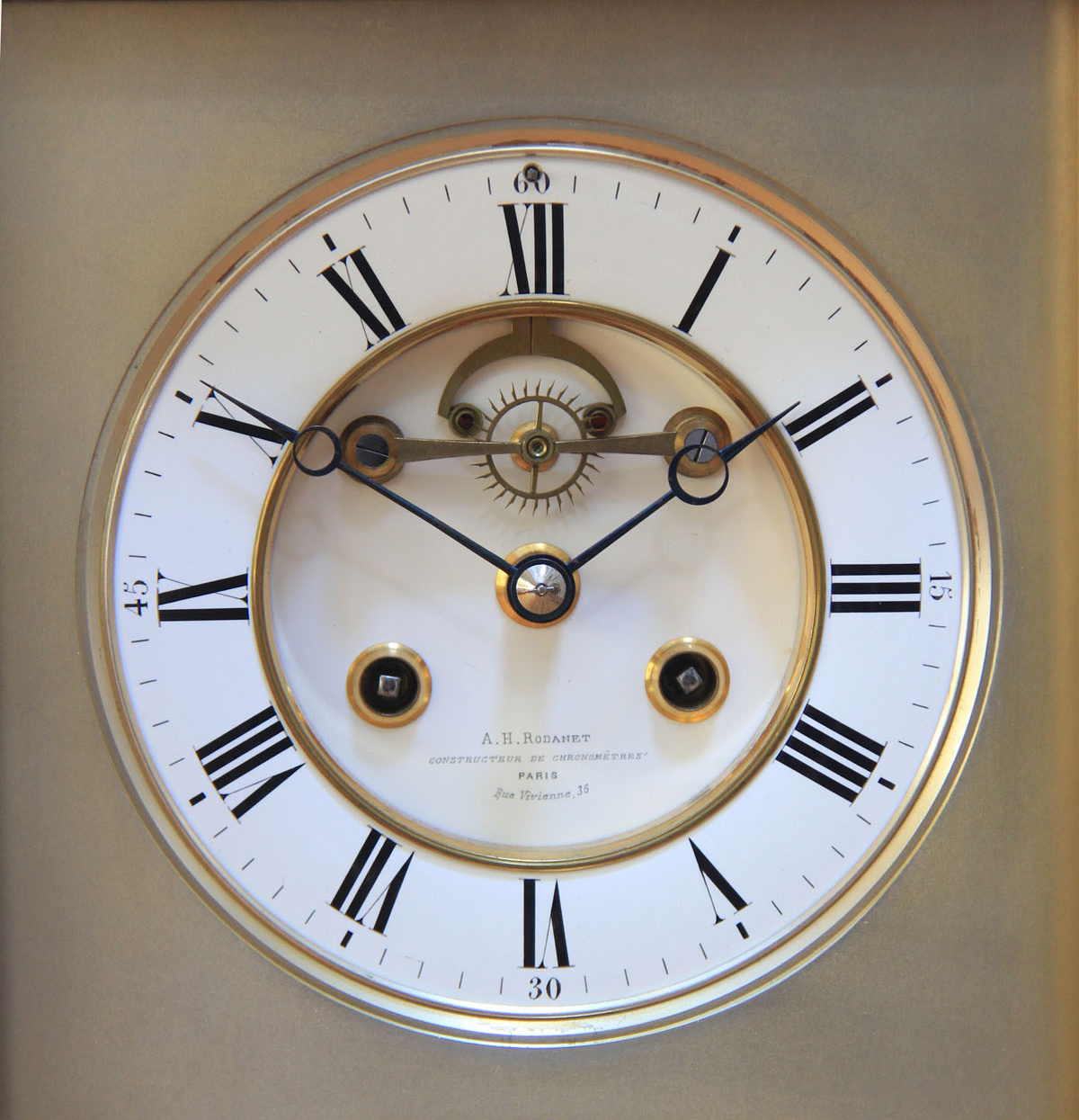 French Perpetual Calendar Regulator Clock