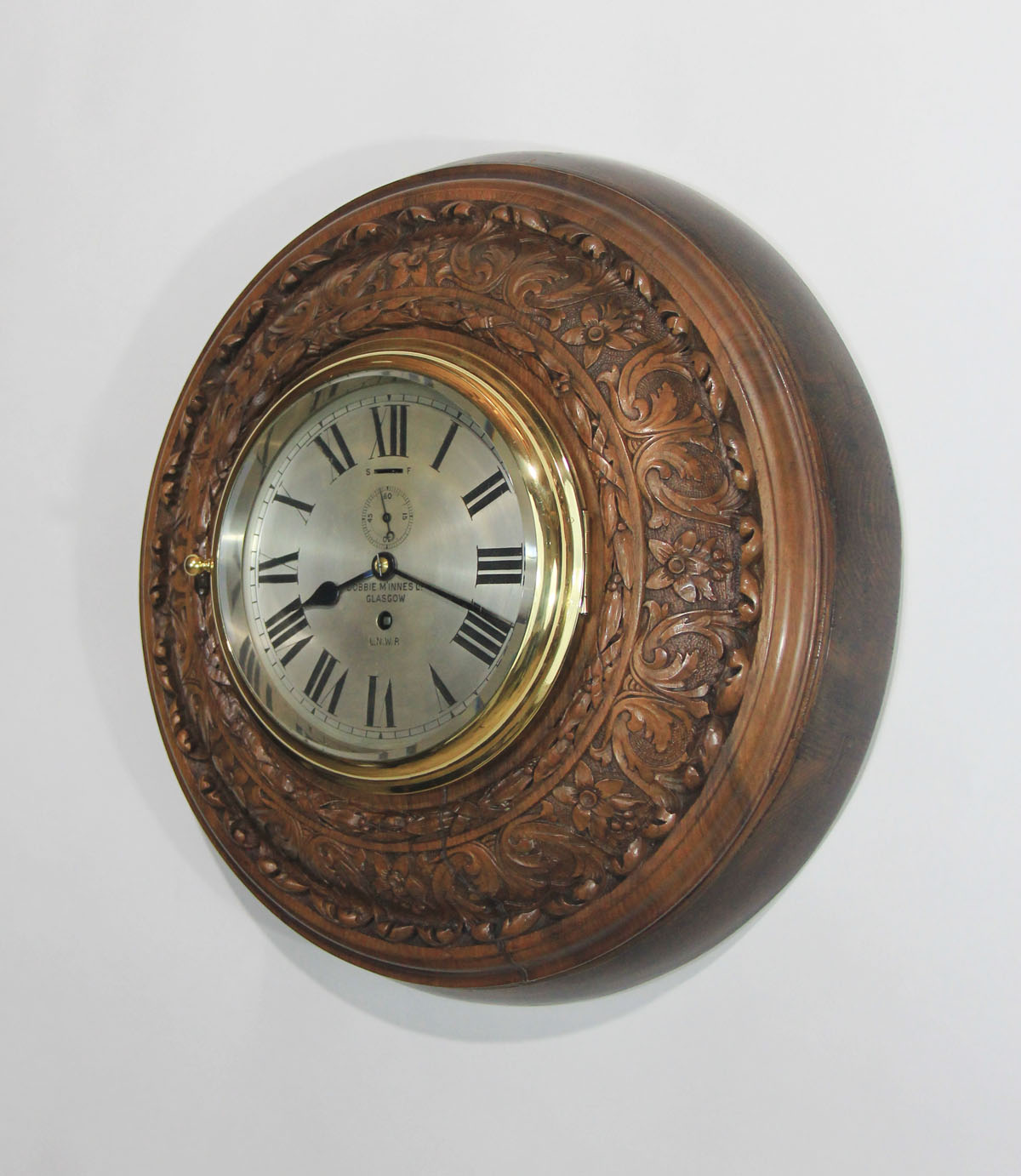 English Fusee Railway Station Clock
