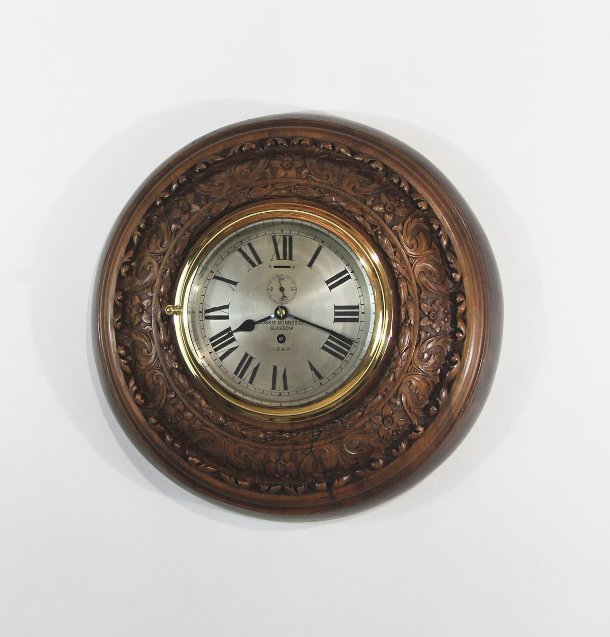 English Fusee Railway Station Clock