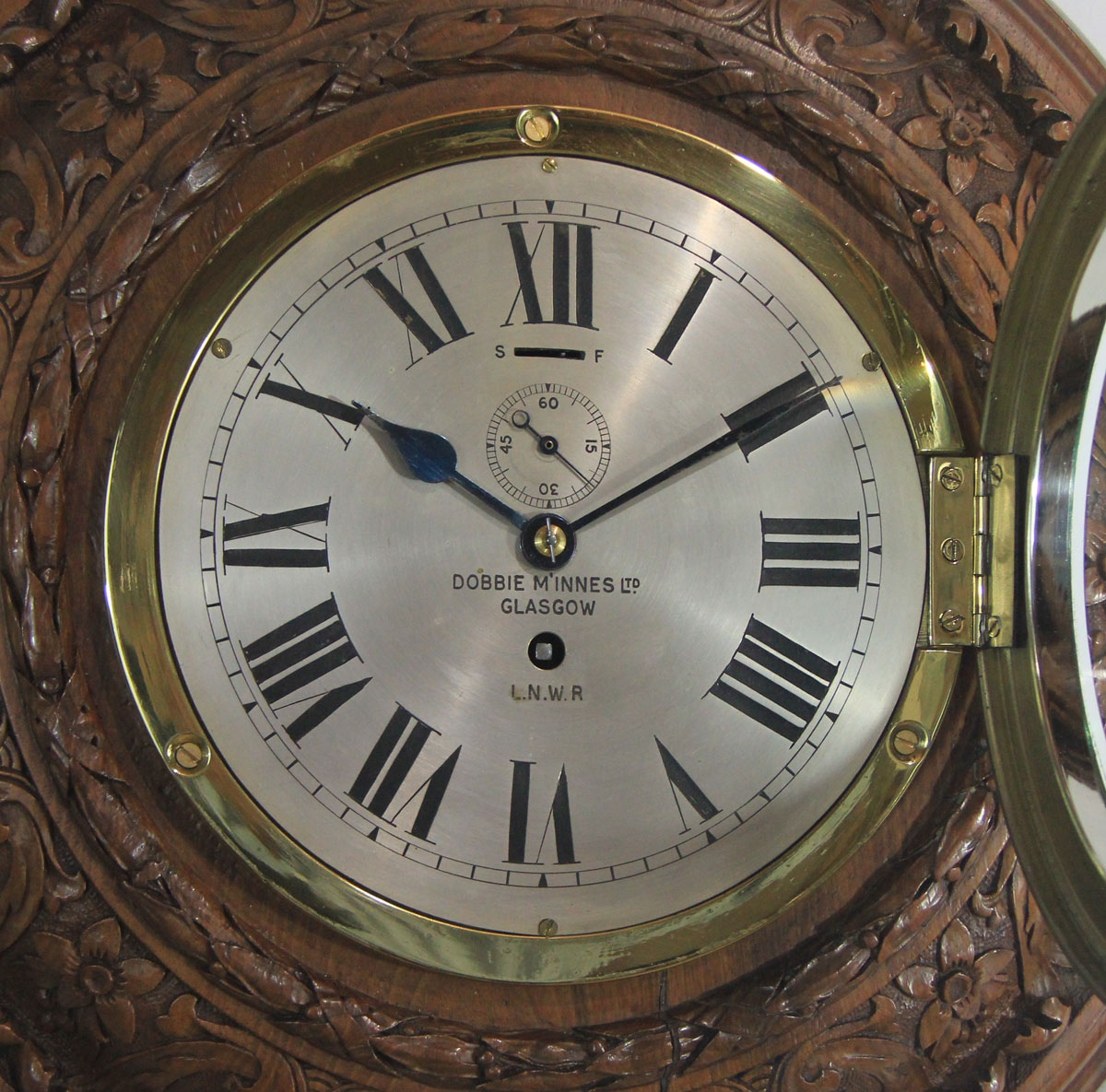 English Fusee Railway Station Clock
