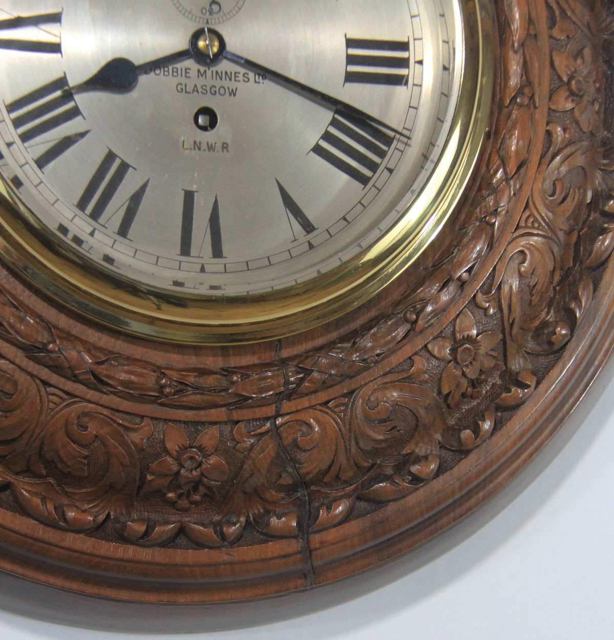English Fusee Railway Station Clock