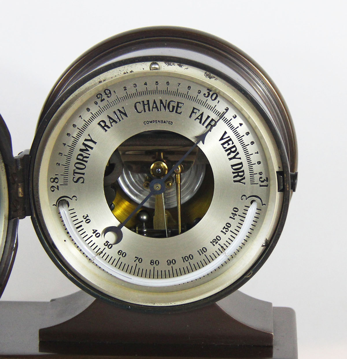 Chelsea 4 1/2 inch Clock & Barometer Desk Set