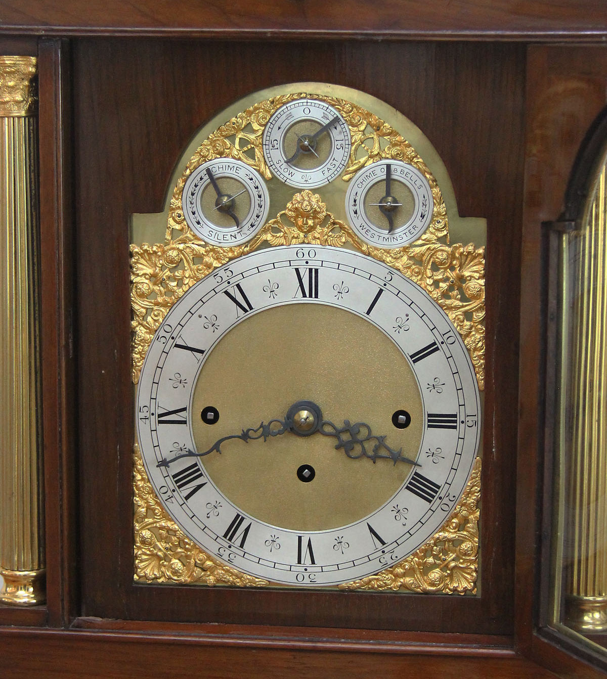English Triple Fusee Bracket Clock