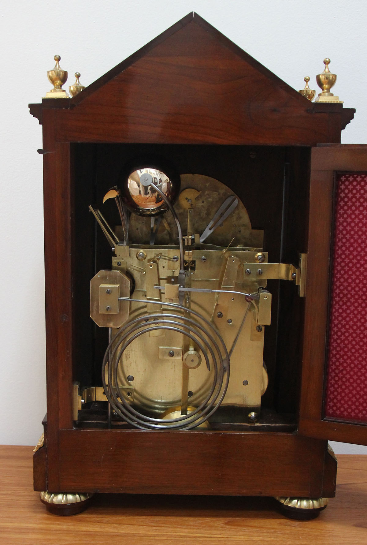 English Triple Fusee Bracket Clock