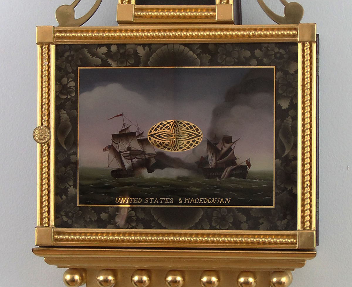 Ted Burleigh Gold Front Presentation Banjo Clock