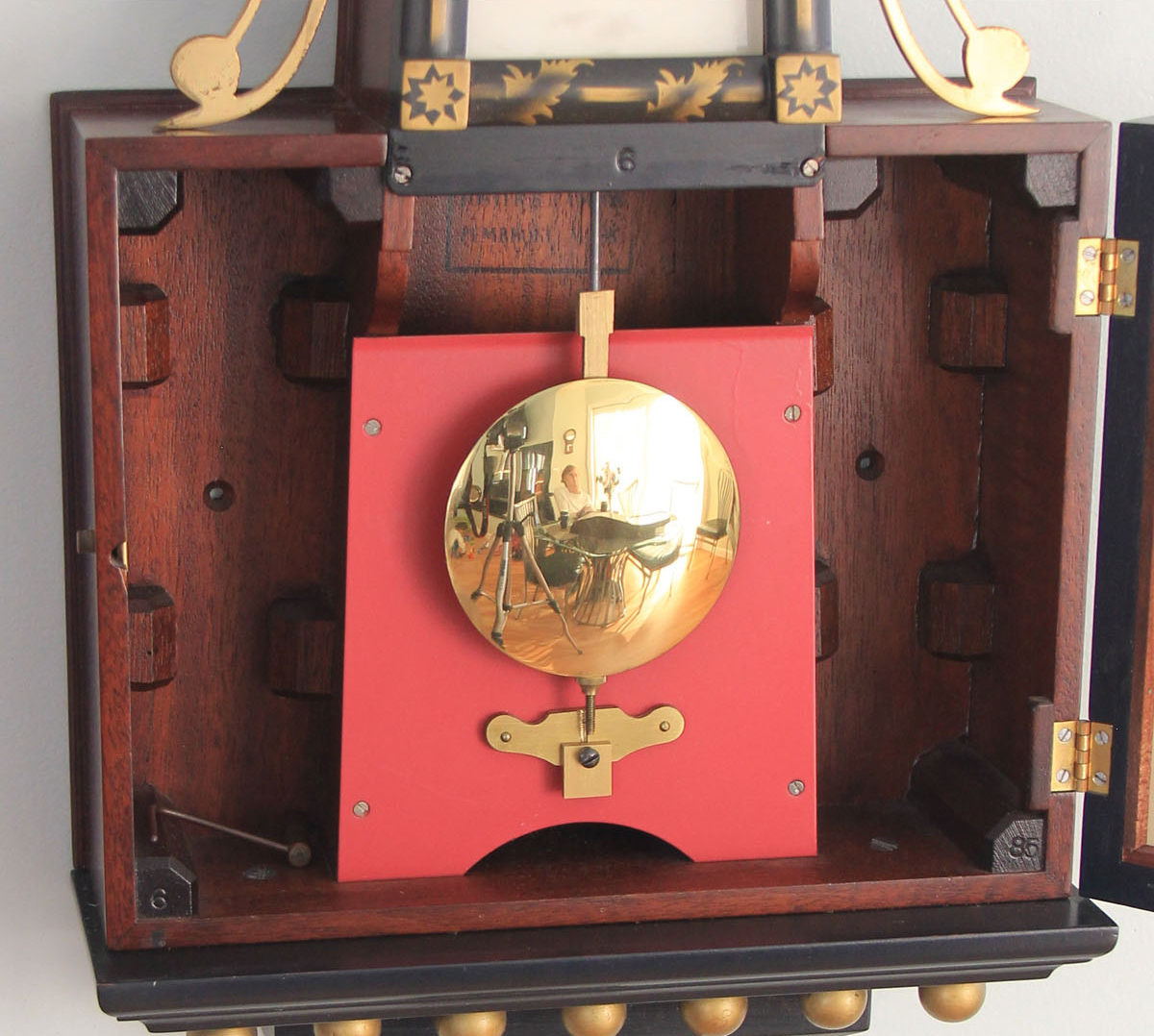 Foster Campos Stenciled Front Banjo Clock