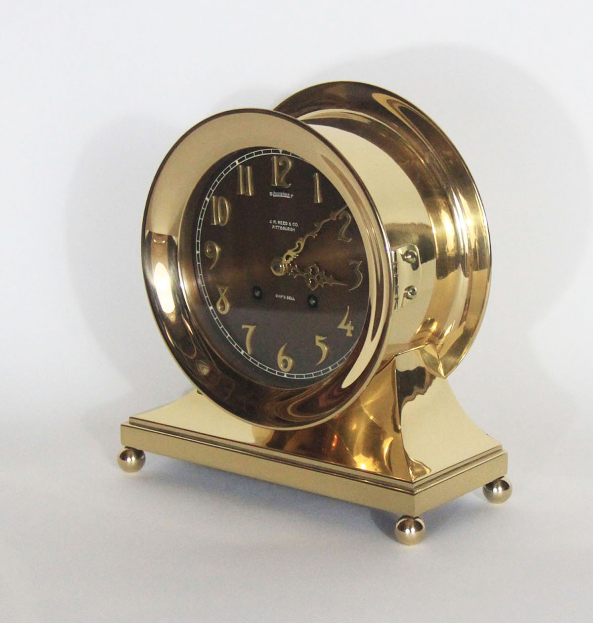 Chelsea 6 inch Special Copper Bronze Dial Base & Ball Feet Clock