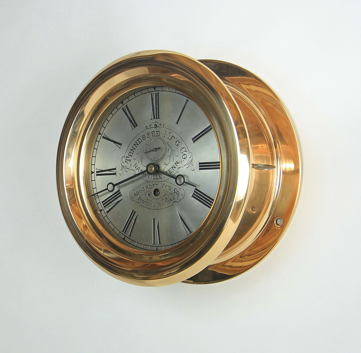 E. Howard 8 1/2 inch Marine Clock for Tennessee Mfg. Co.