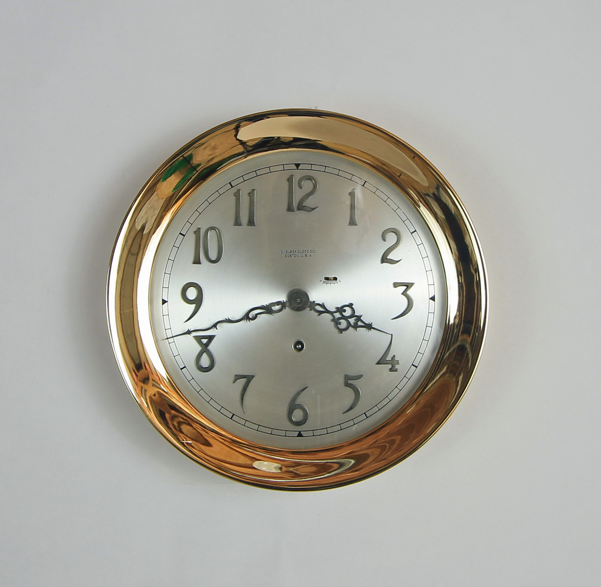 Chelsea 8 1/2 inch Special Dial Pilot House Clock - Hamilton Gold