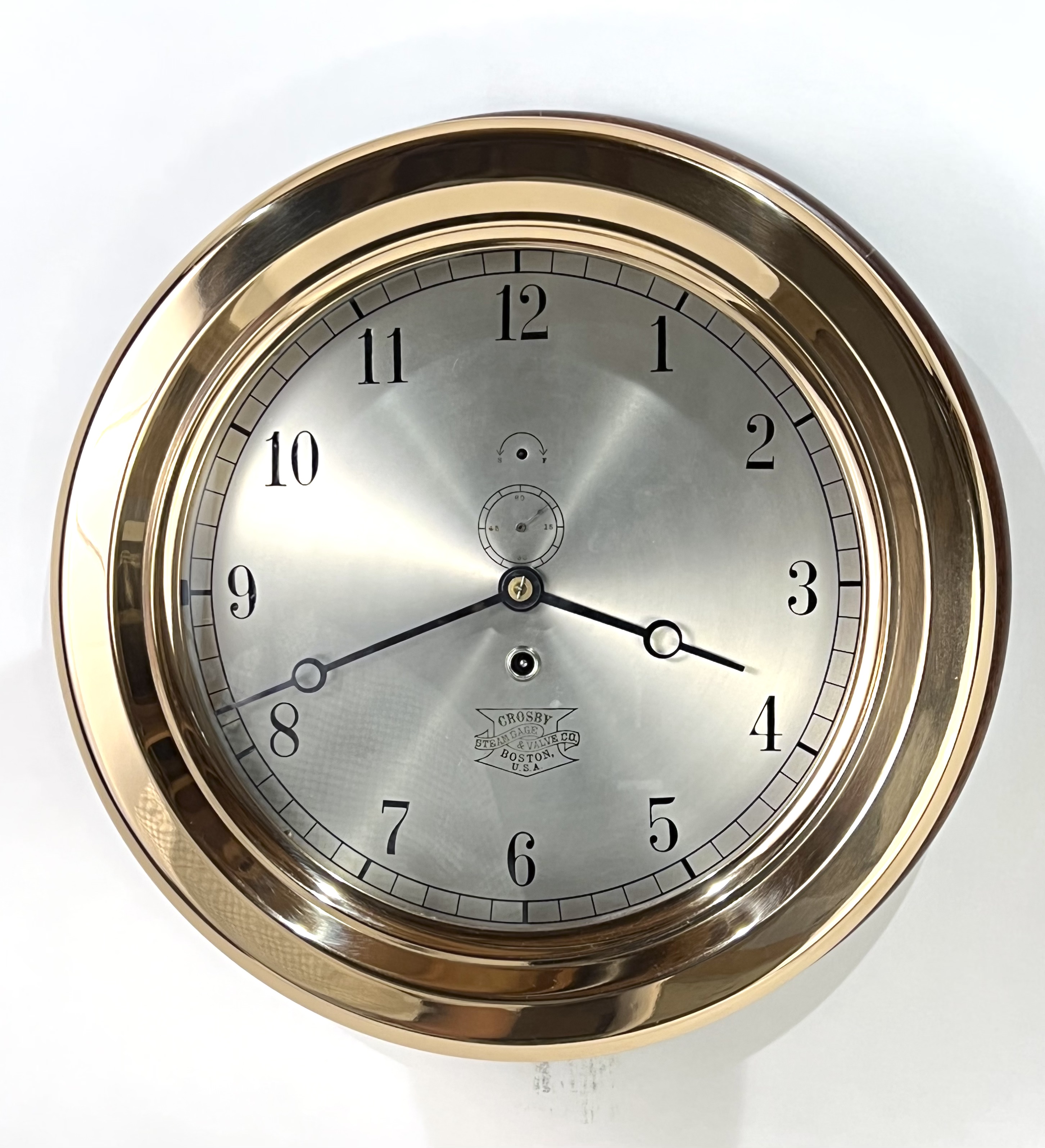 E. Howard 10 inch Marine Clock for Crosby Steam Gage & Valve Co.