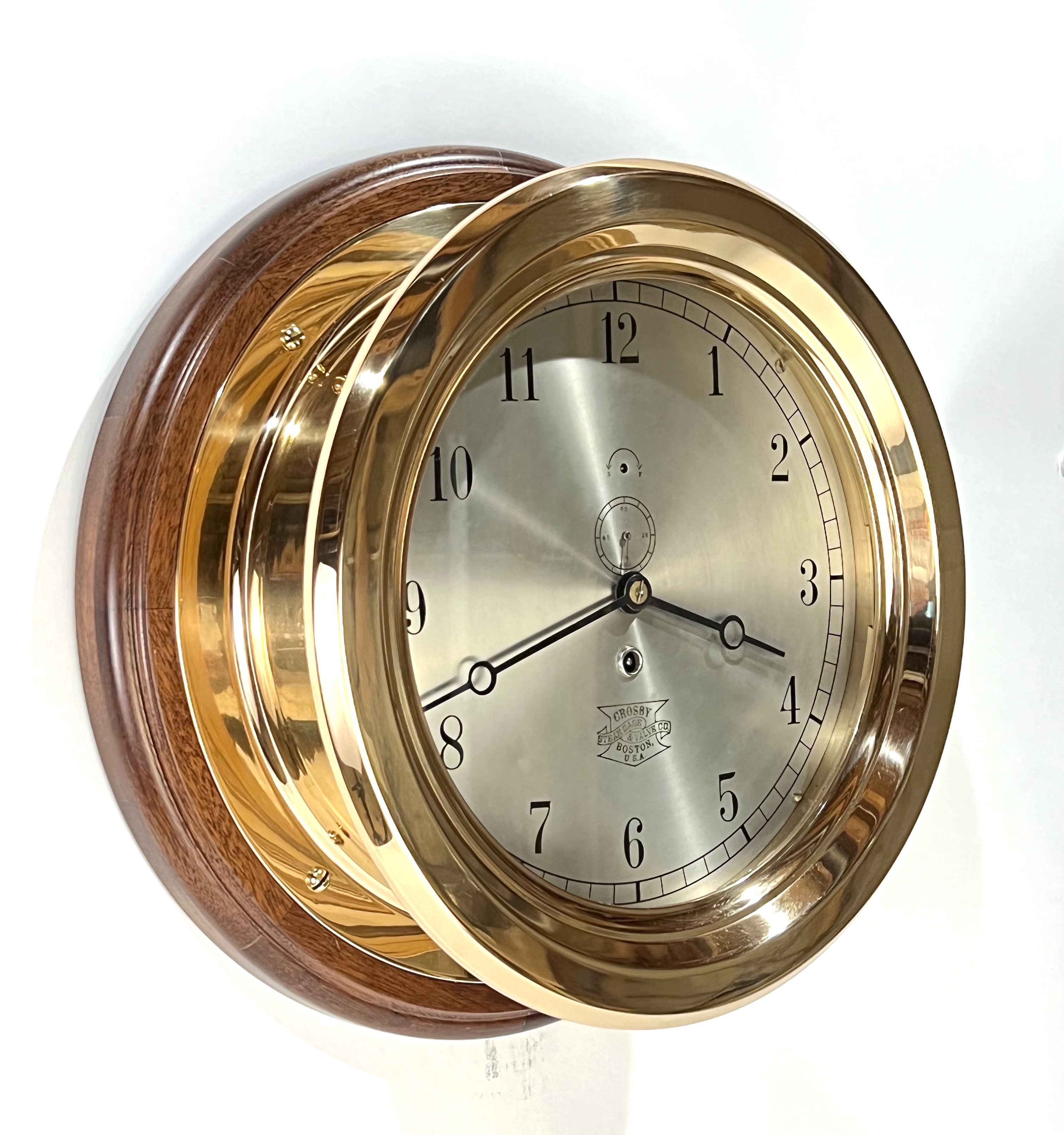 E. Howard 10 inch Marine Clock for Crosby Steam Gage & Valve Co.