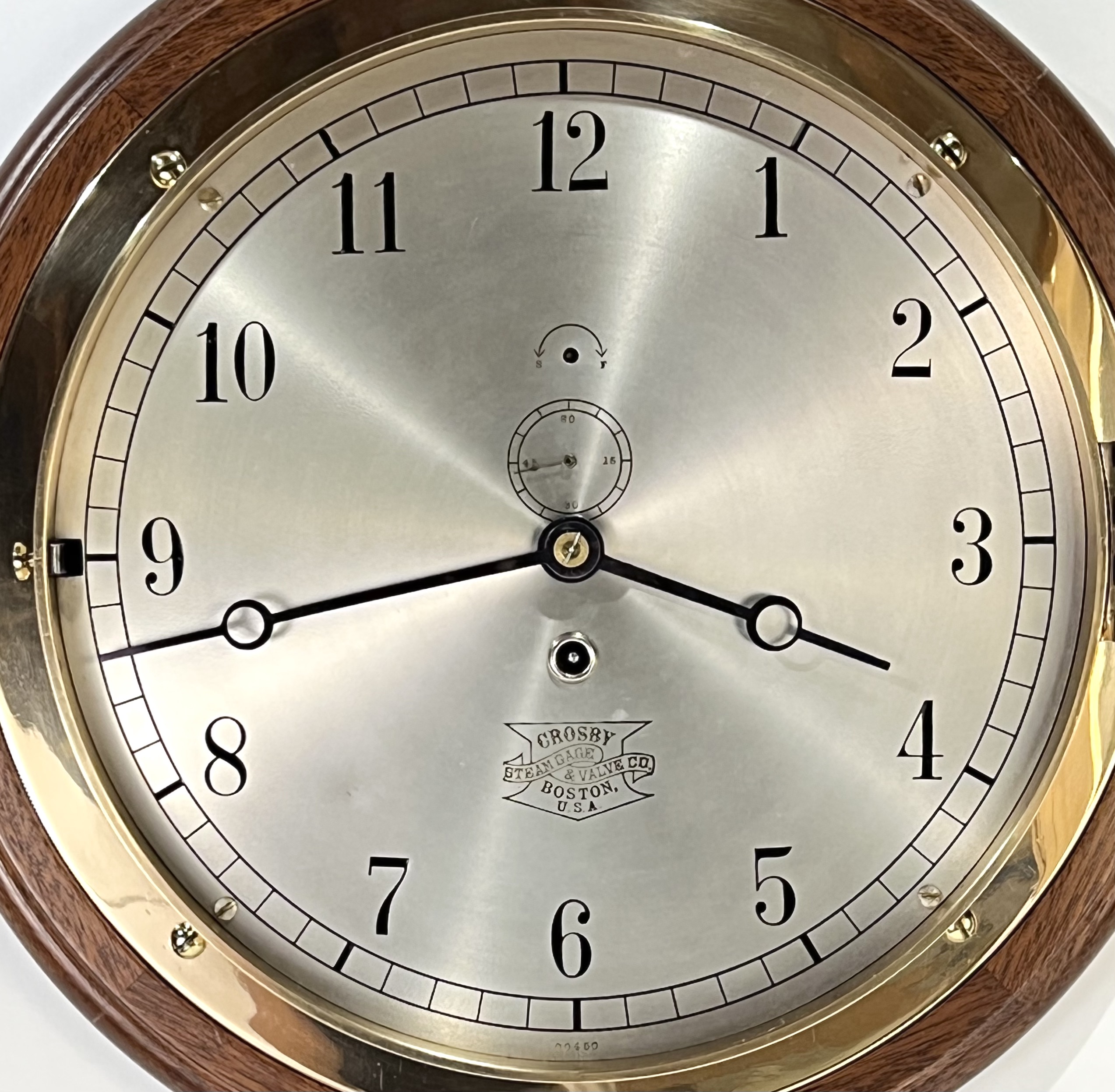 E. Howard 10 inch Marine Clock for Crosby Steam Gage & Valve Co.