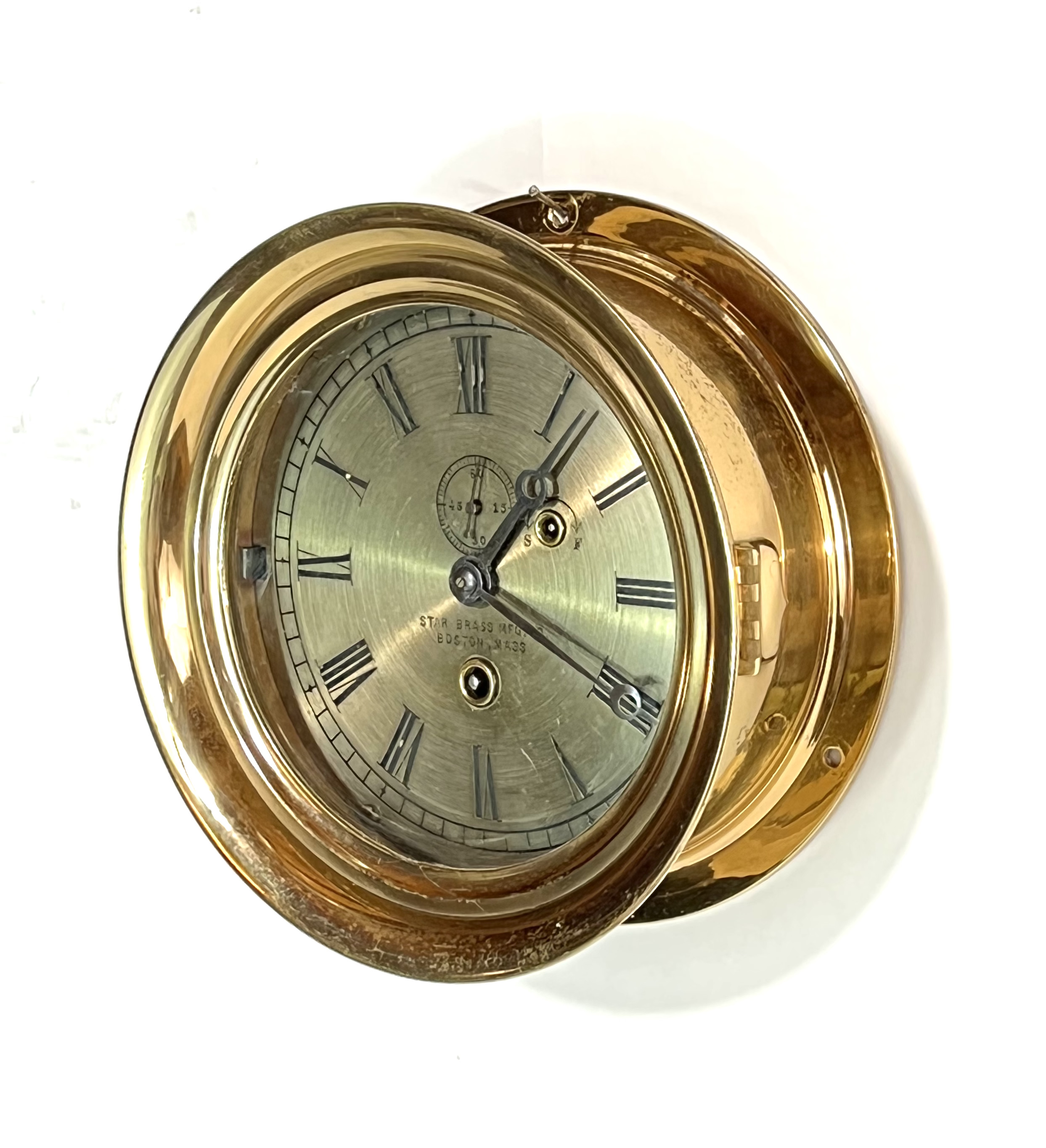 Eastman Clock Co. 6 inch Marine Clock for Star Brass Mfg. Co.