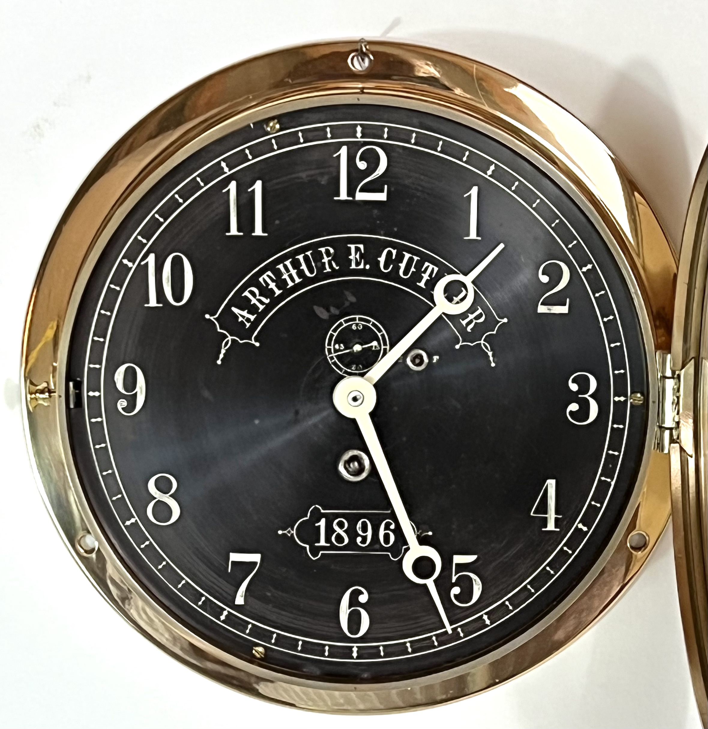 Eastman Clock Co. 8 1/2 inch Marine Clock for Arthur E. Cutler