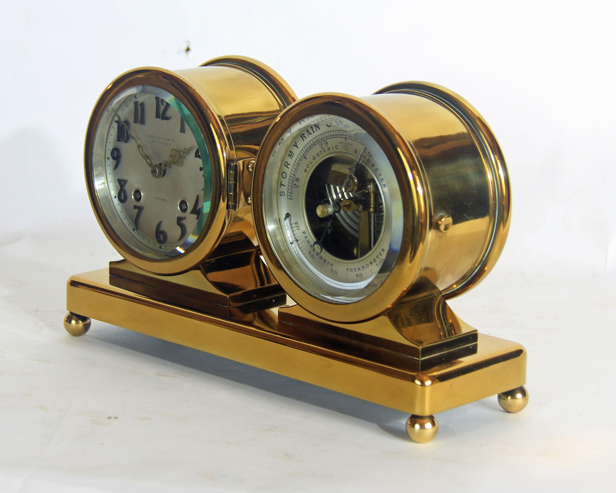 Chelsea 4 1/2 inch Special Dial Clock & Barometer Desk Set