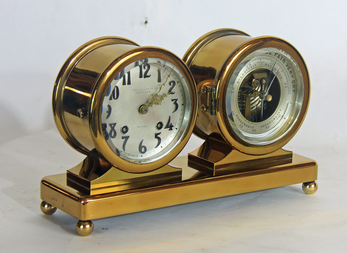 Chelsea 4 1/2 inch Special Dial Clock & Barometer Desk Set
