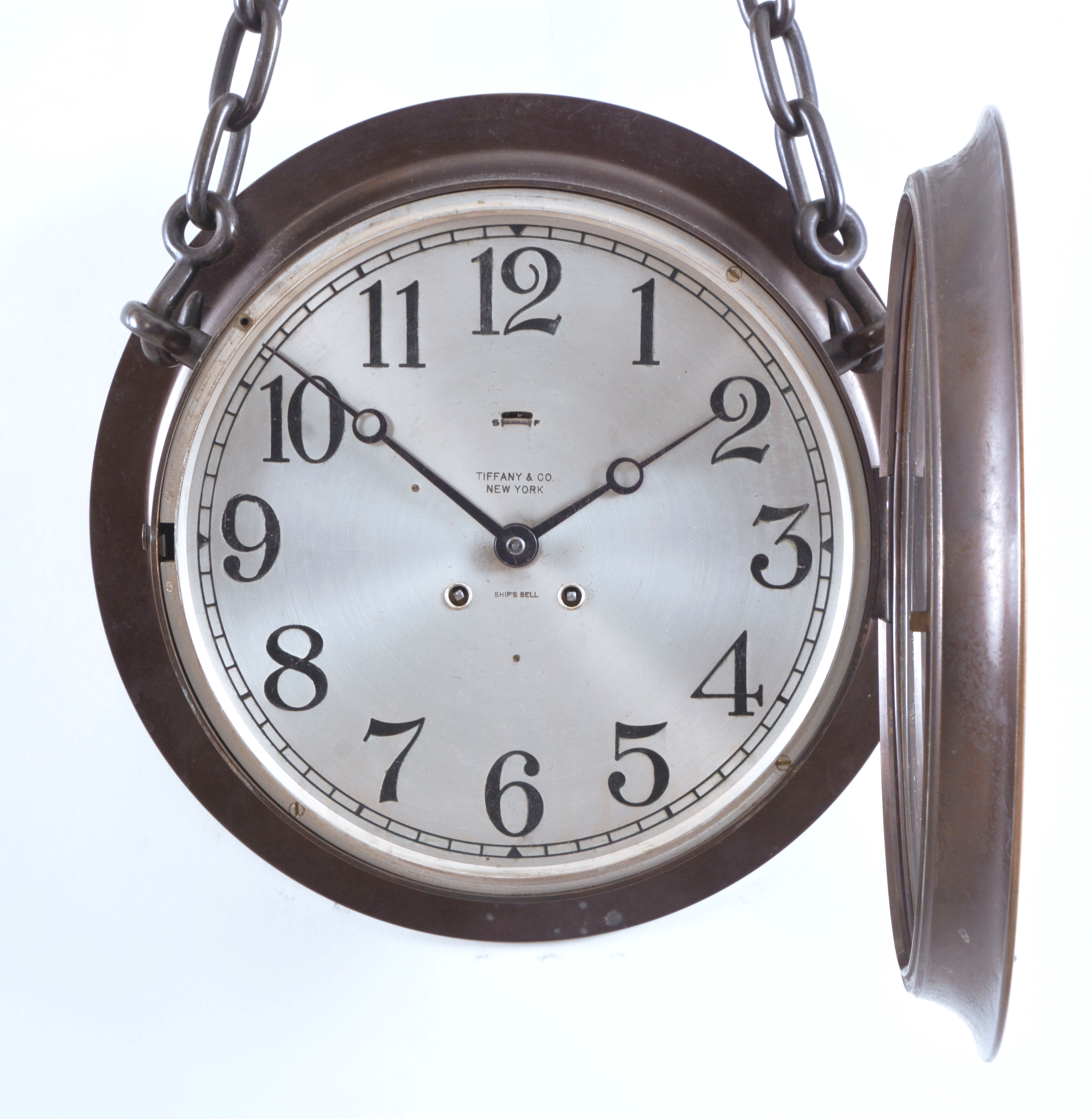 Chelsea Clock Co. 10 inch Ships Bell Chain Clock for Tiffany & Co.