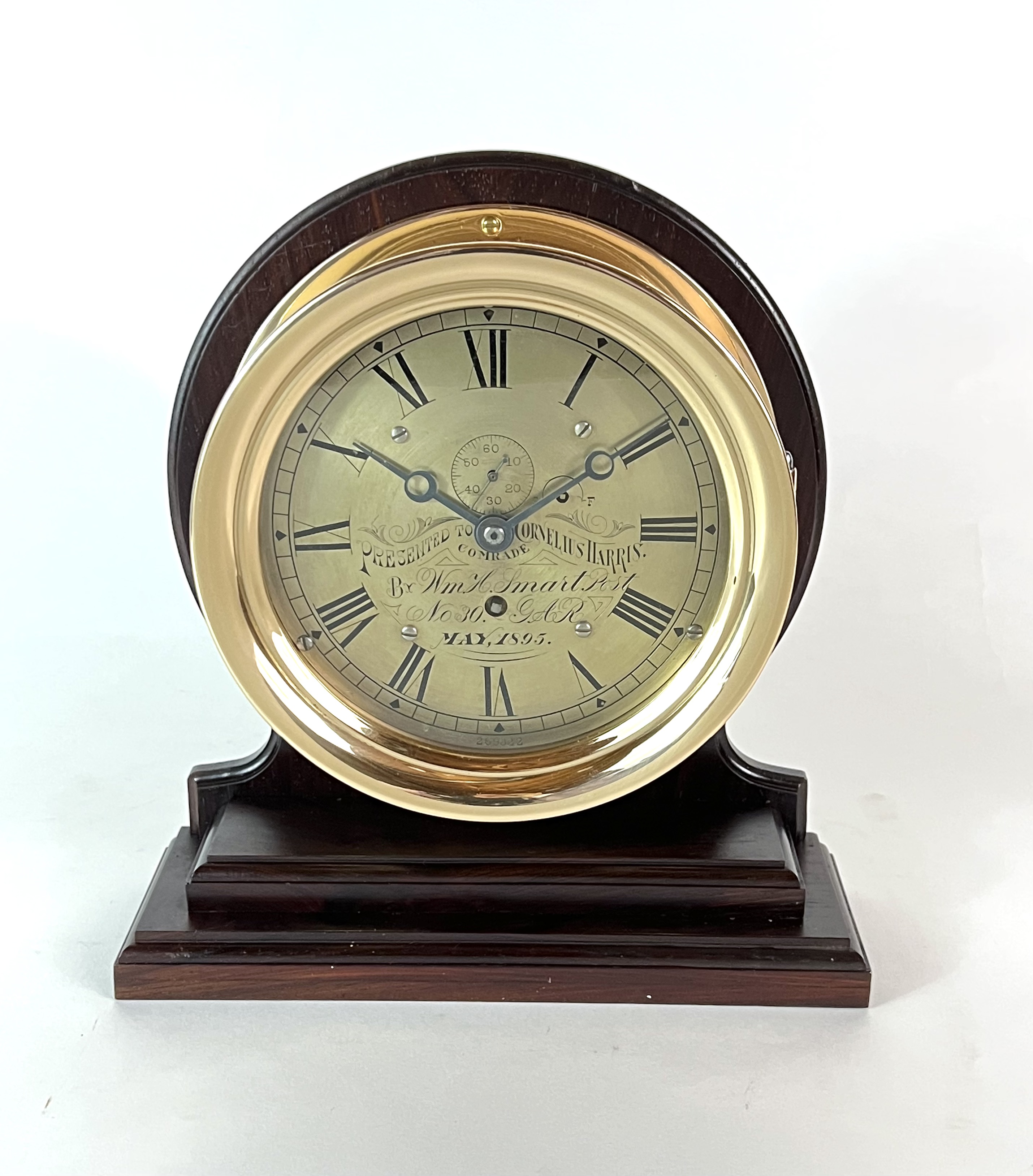 Harvard Clock Co. 6 inch Presentation Marine Clock