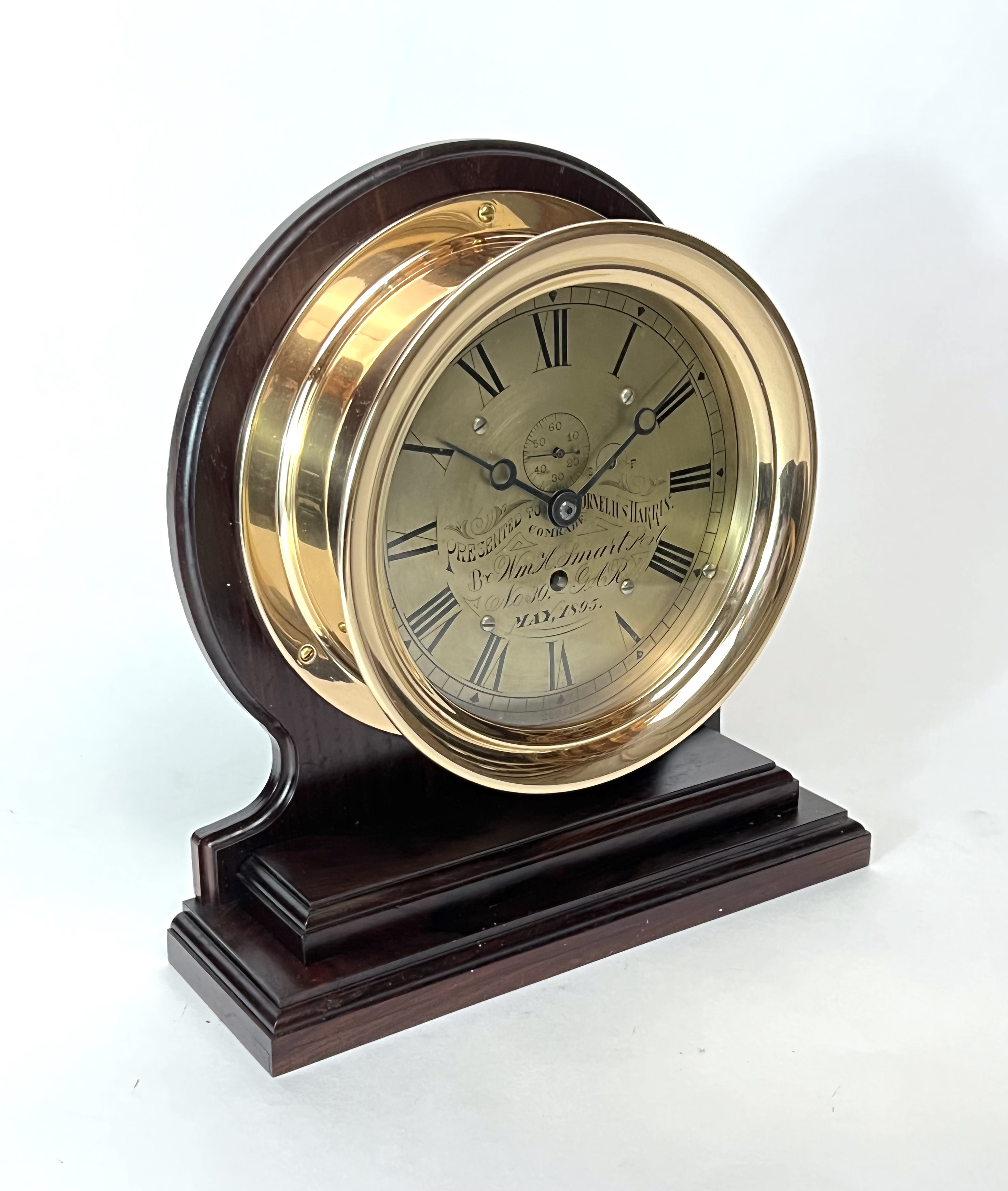 Harvard Clock Co. 6 inch Presentation Marine Clock