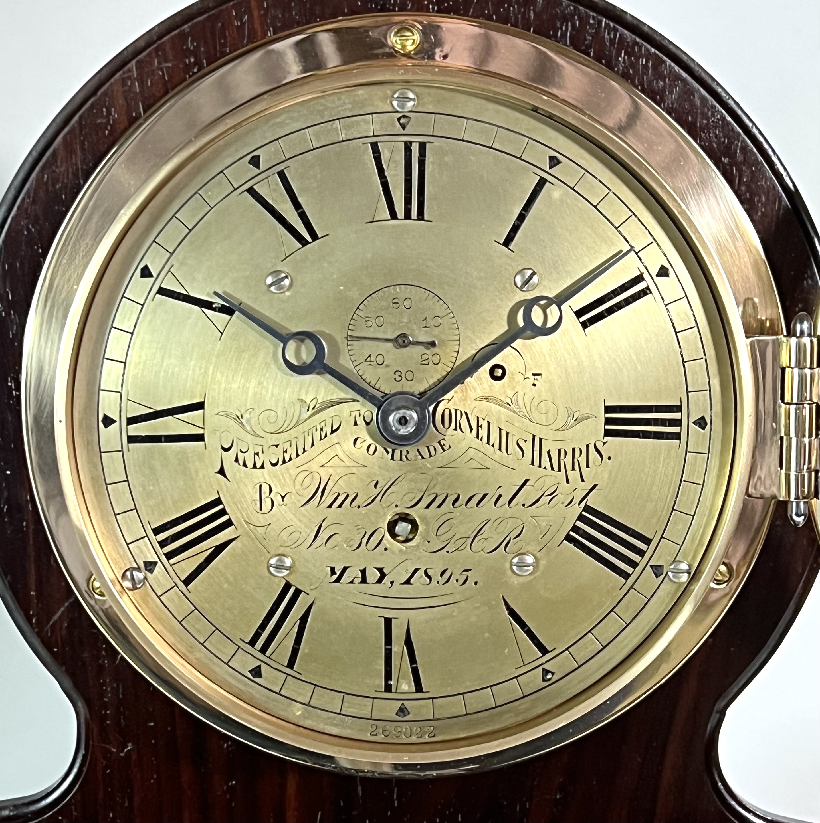 Harvard Clock Co. 6 inch Presentation Marine Clock