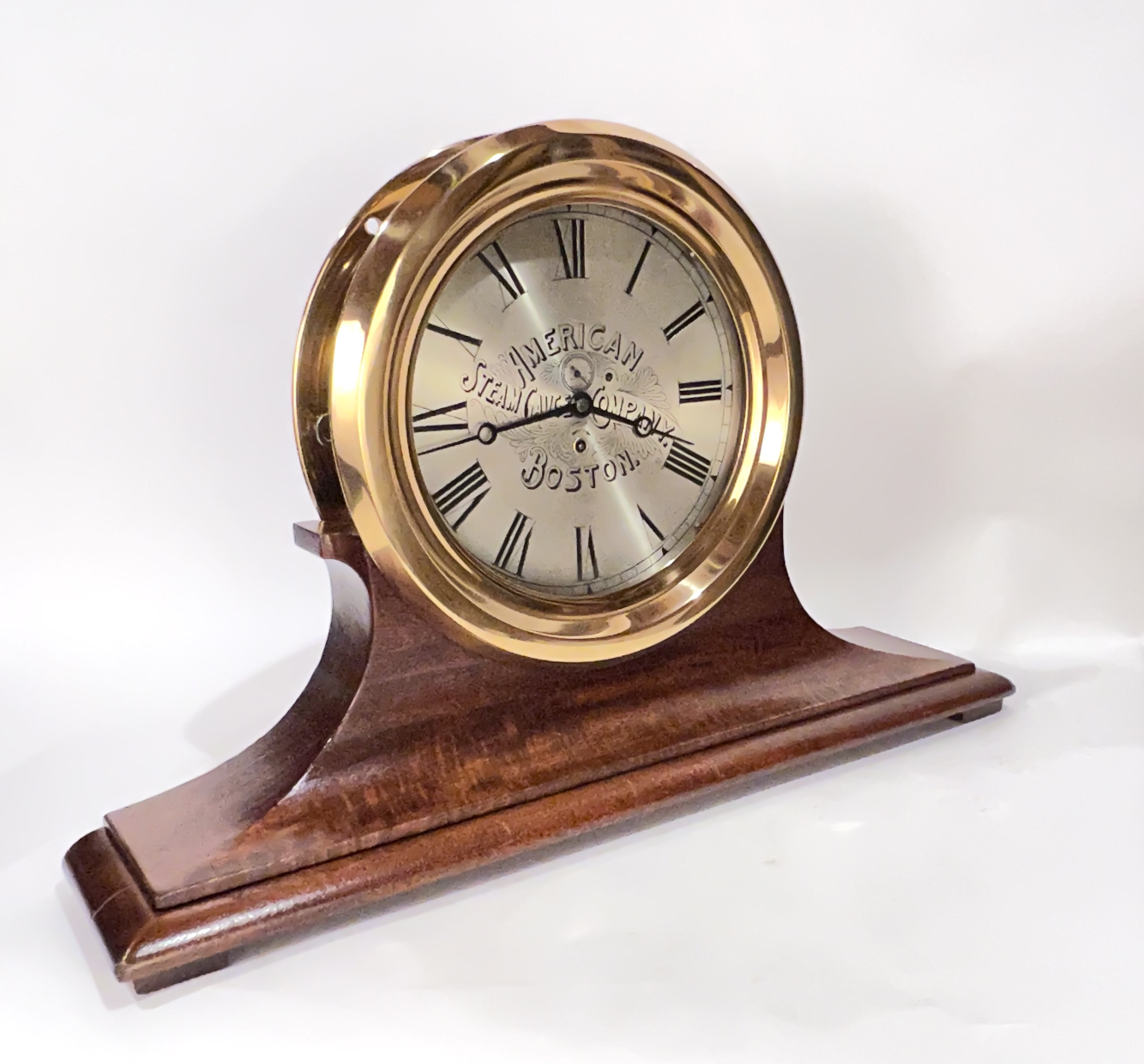 Chelsea Clock Co. 10 inch Marine Clock for American Steam Gauge Co. - Superb Dial!