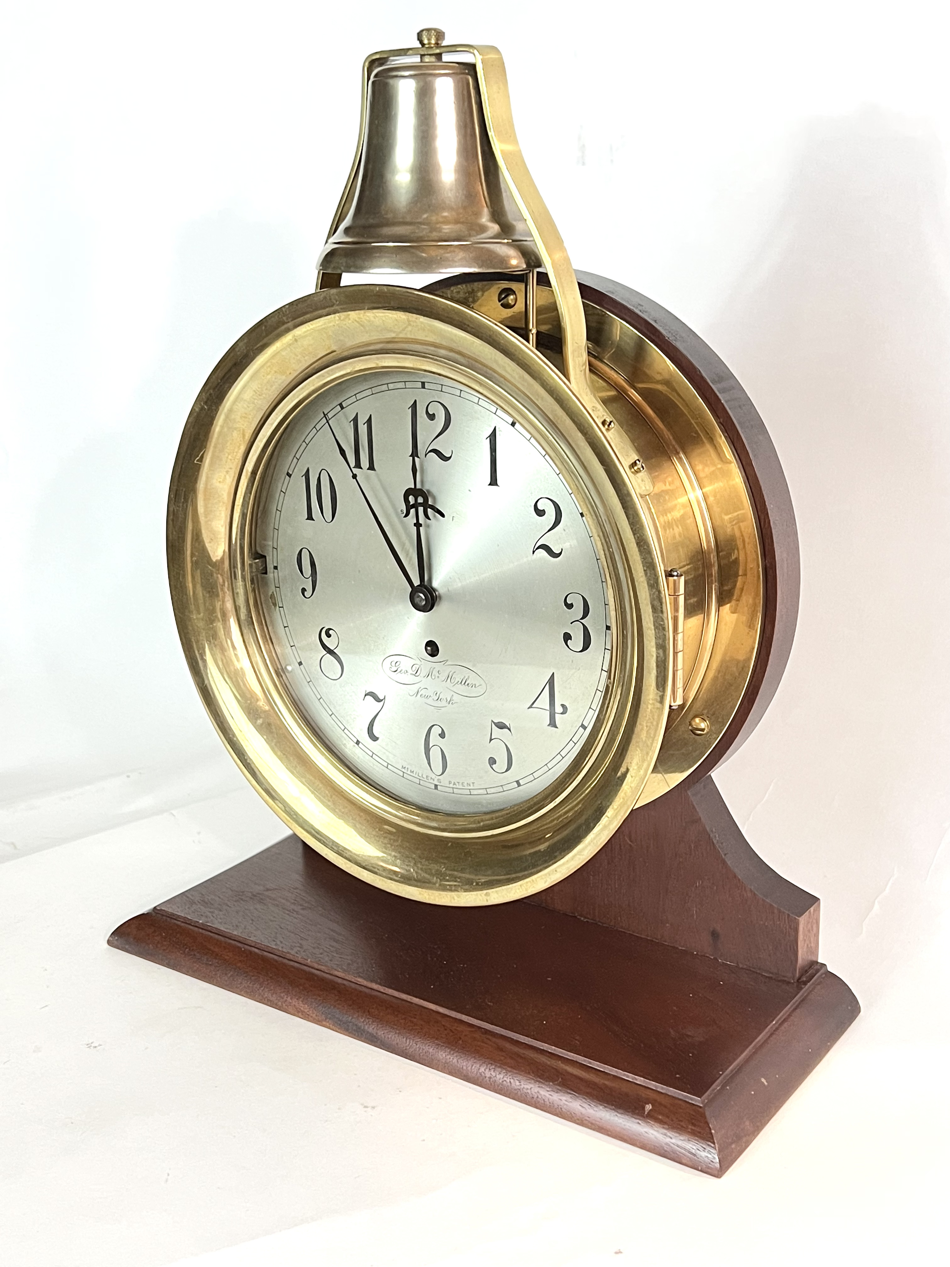 Vermont Clock Co 8 1/2 inch Tandem Wind Ships Bell Clock